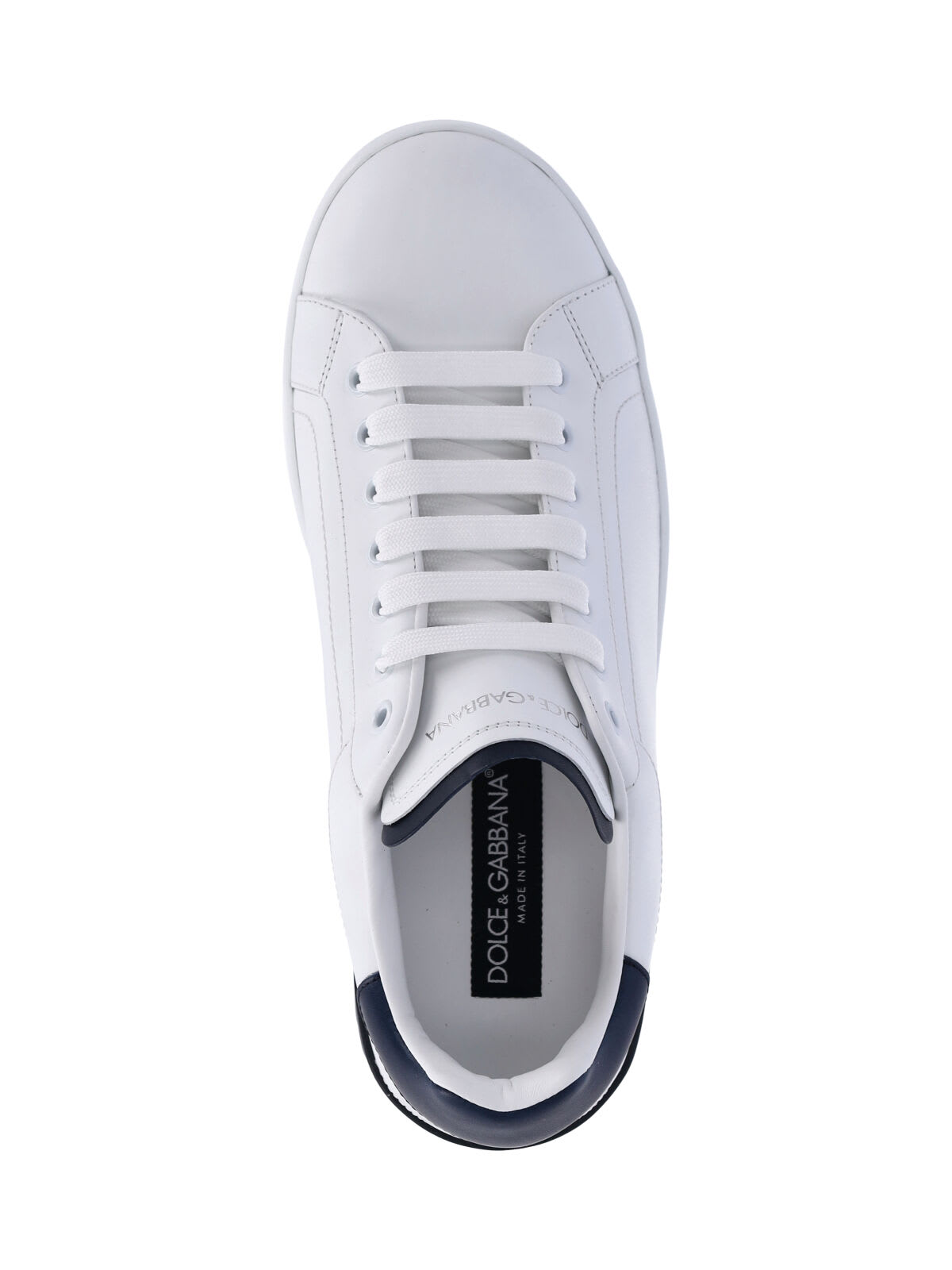 Dolce & Gabbana White Sneakers With Minimalist Design And Cushioned Sole In White