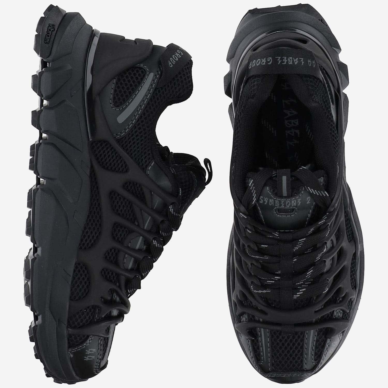 Shop 44 Label Group Symbiont 2 Chunky Sneakers In Black