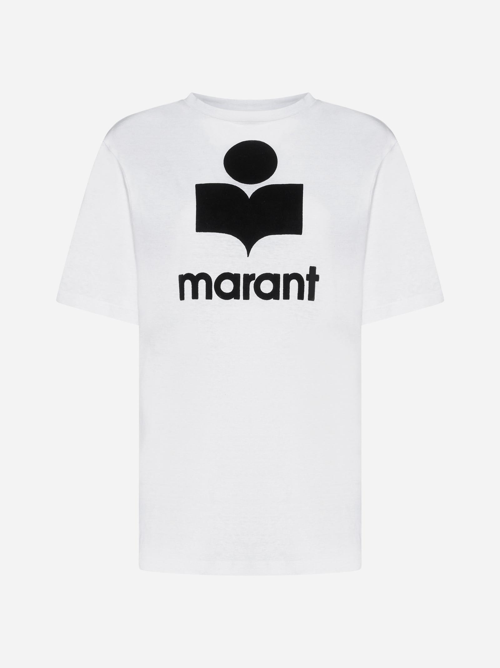 Marant Étoile Zewel Logo Linen T-shirt