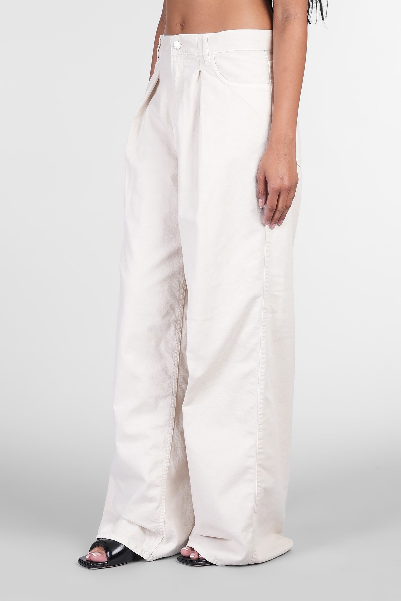 Haikure Candy Jeans In Beige Cotton