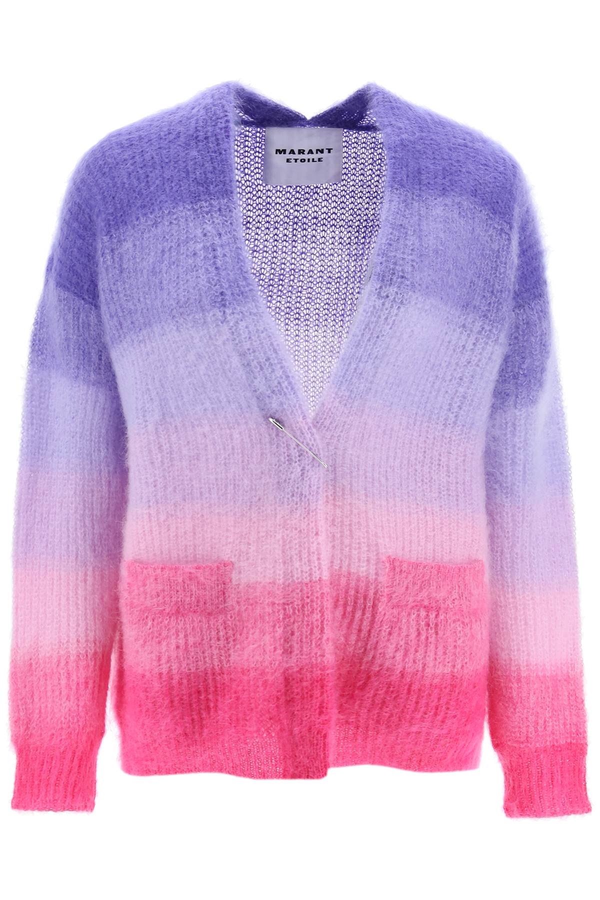 Isabel Marant Étoile Mohair-blend Cardigan With Safety Pin Detail