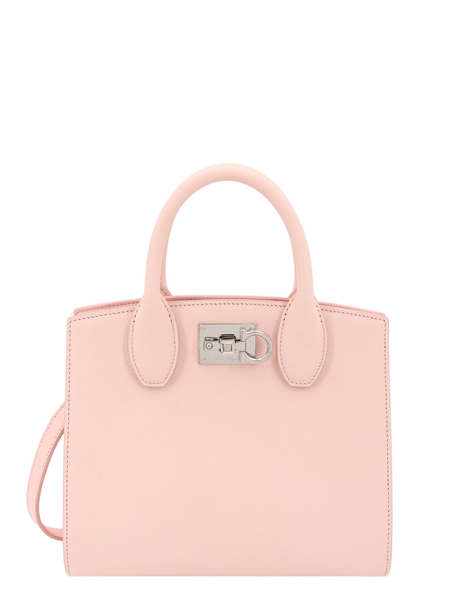Shop Ferragamo Studio Handbag In Pink