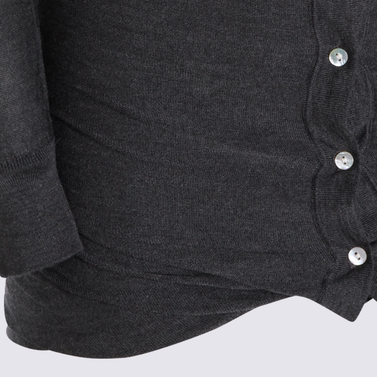 Aya Muse Dark Grey Silk Mini Dress In Gray