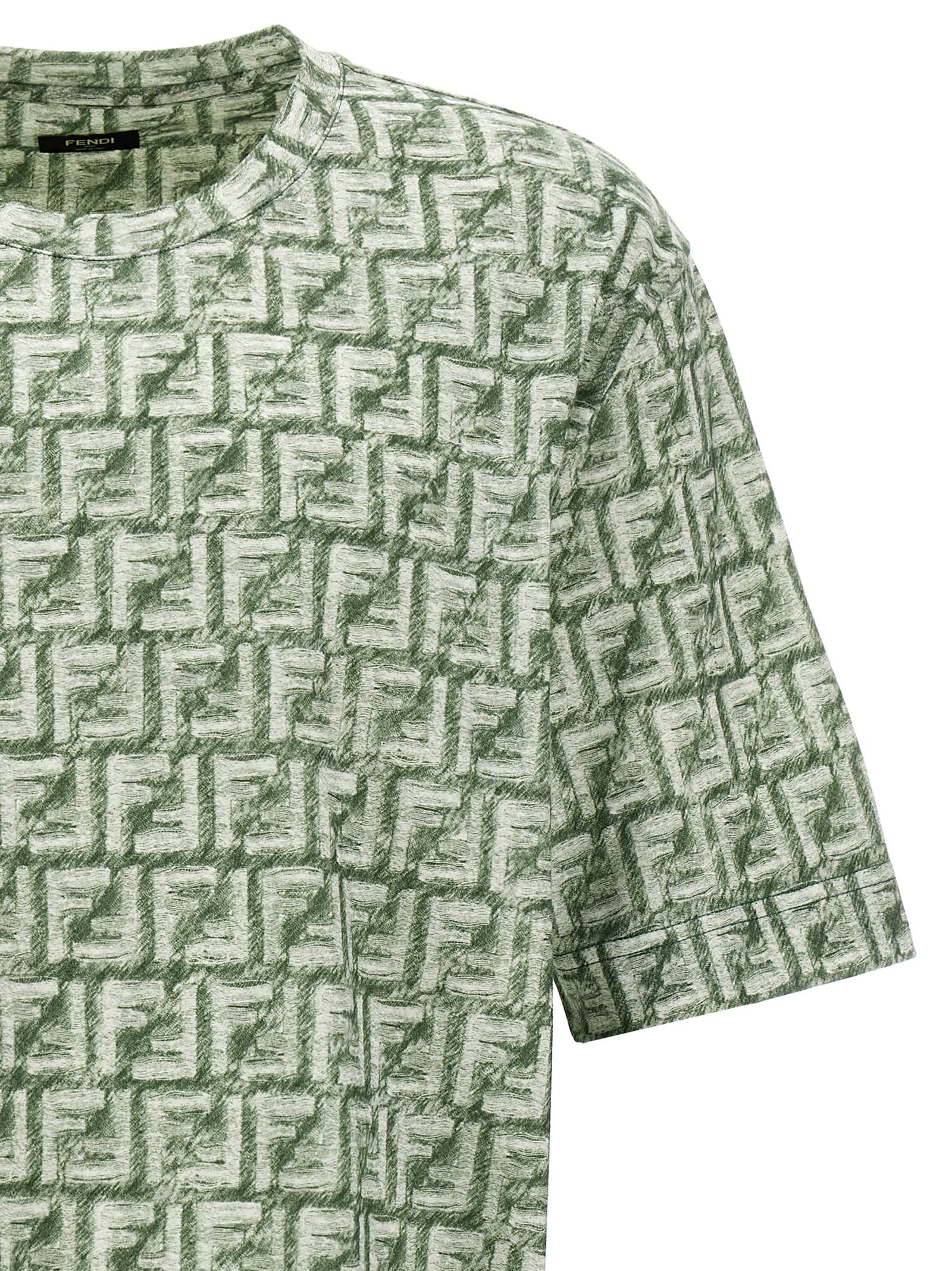 Shop Fendi Ff T-shirt In Green