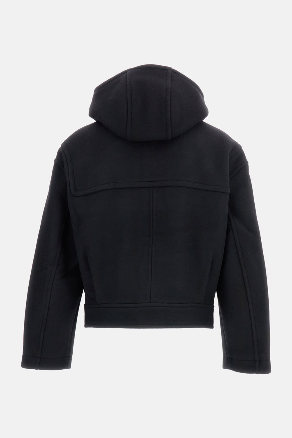 Jacquemus Wool Jacket Le Duffle Cabana In Black