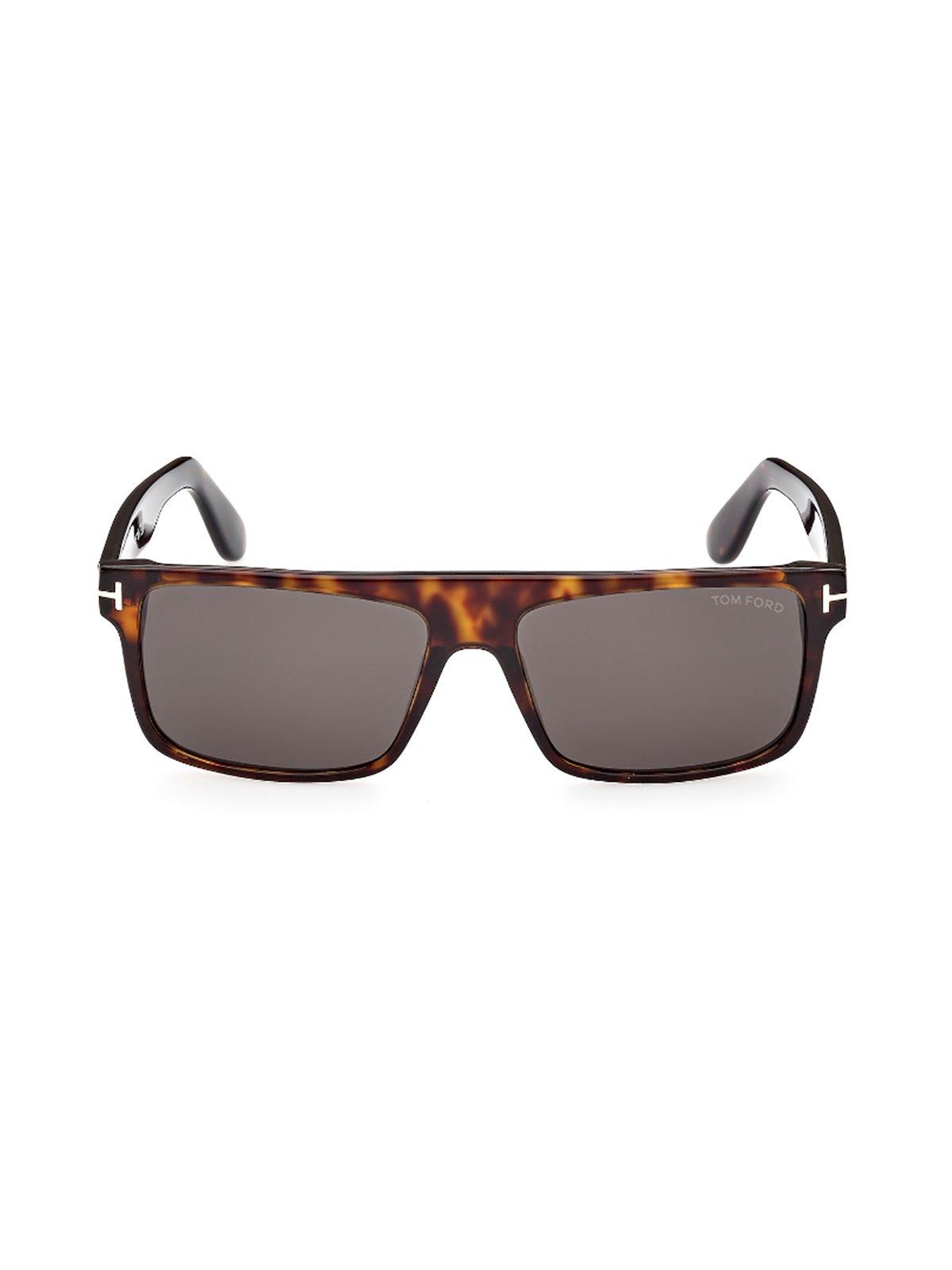 Shop Tom Ford Philippe Rectangle Frame Sunglasses In 52a