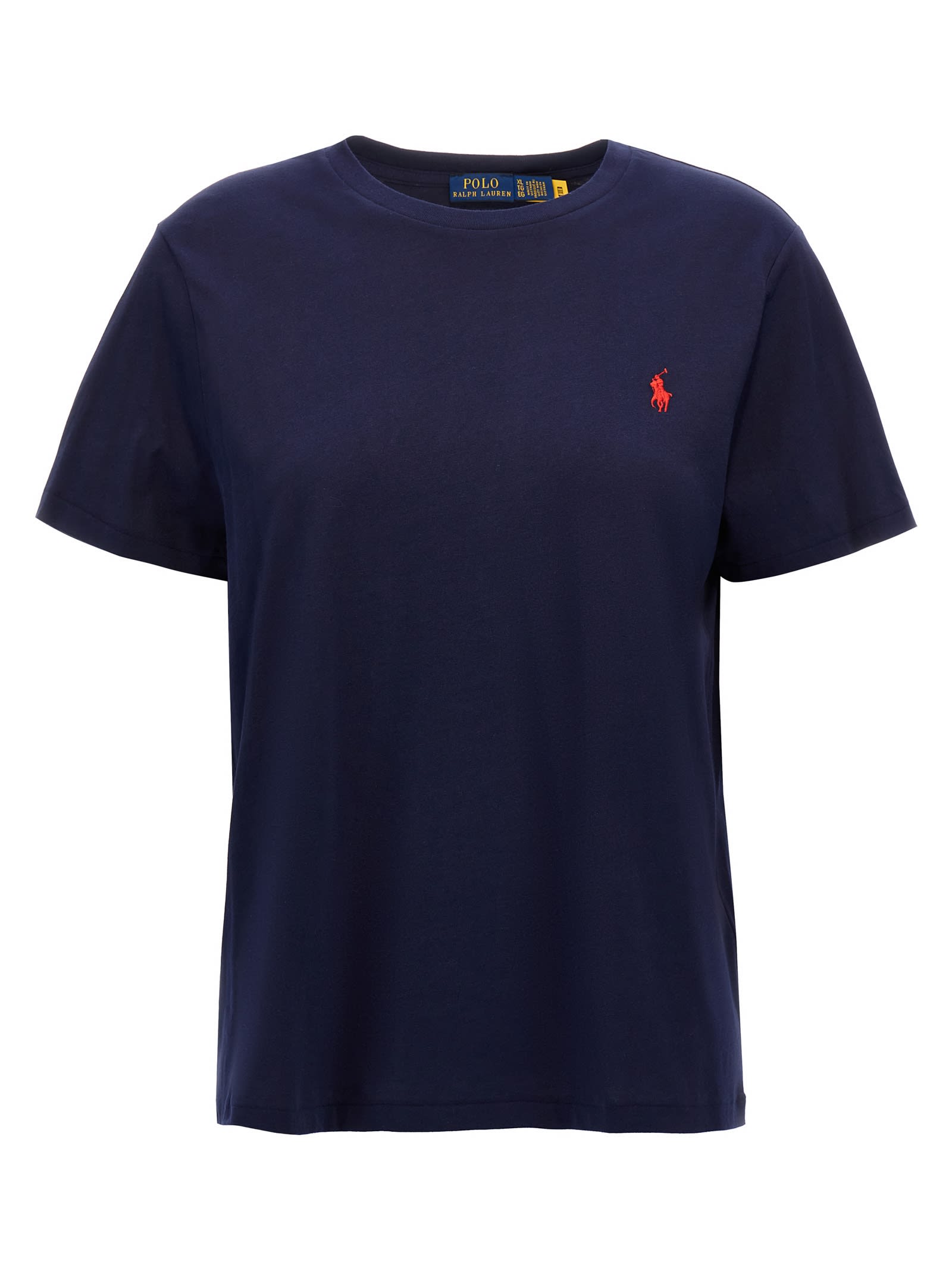 Shop Polo Ralph Lauren Logo Embroidery T-shirt In Blue