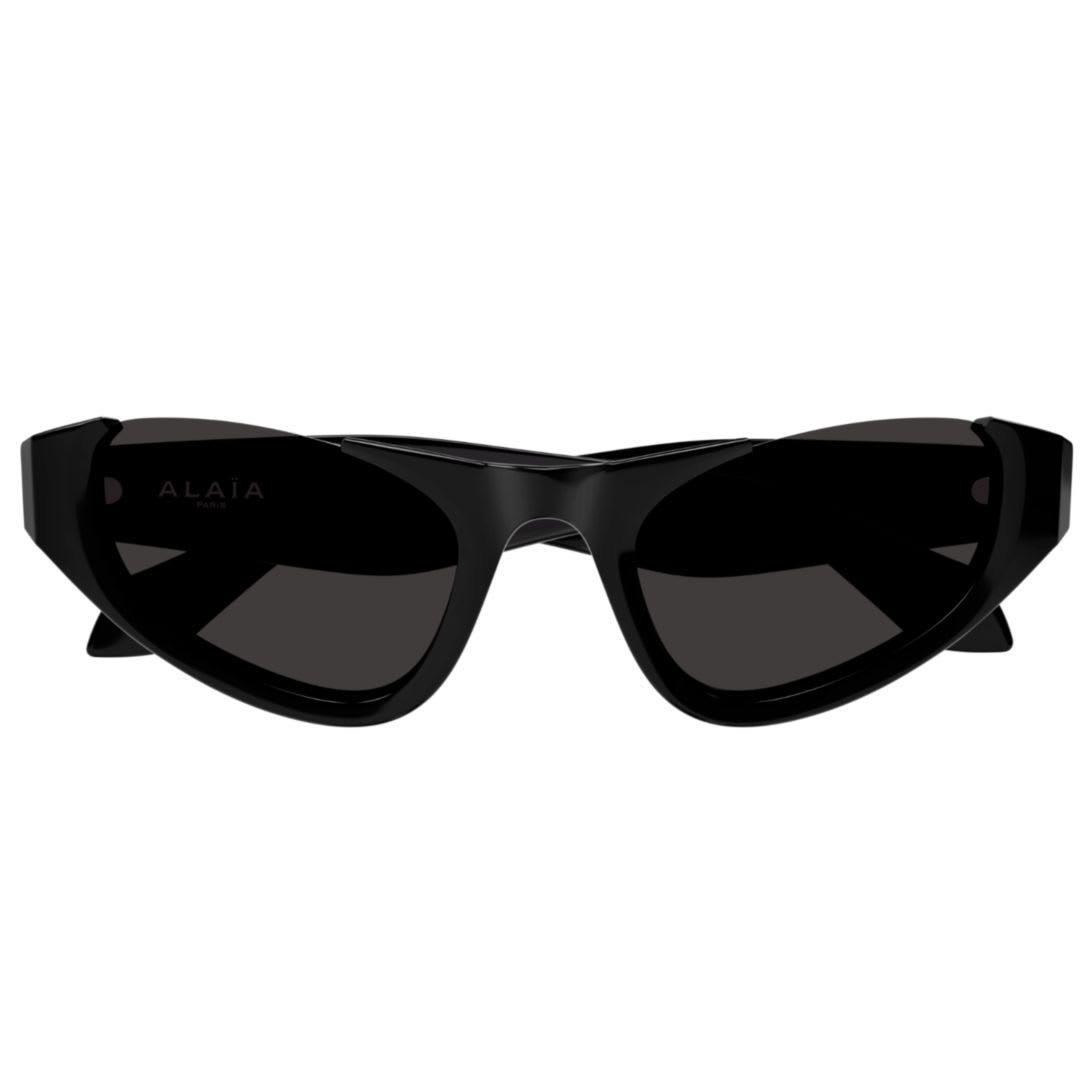 Alaïa Semi-rimmed Acetate Cat-eye Sunglasses In Black