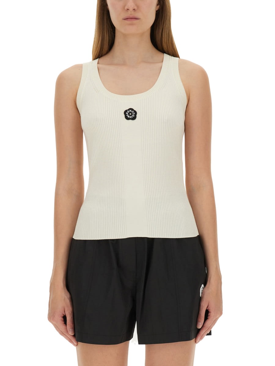 Kenzo Tank Top With Embroidery Boke Flower 2.0