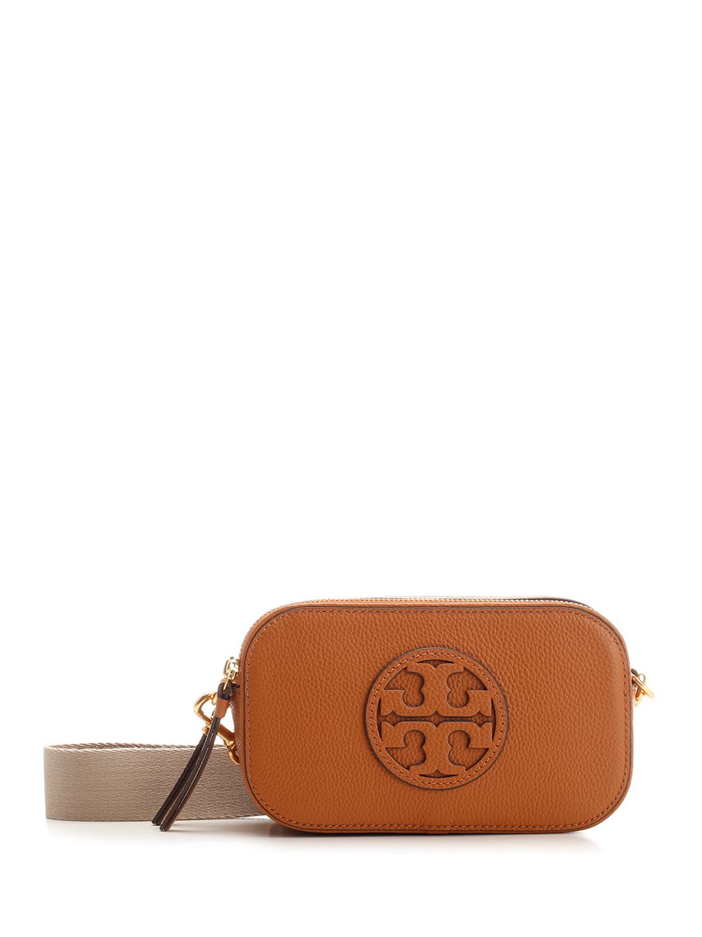 Shop Tory Burch Miller Brown Leather Shoulder Bag