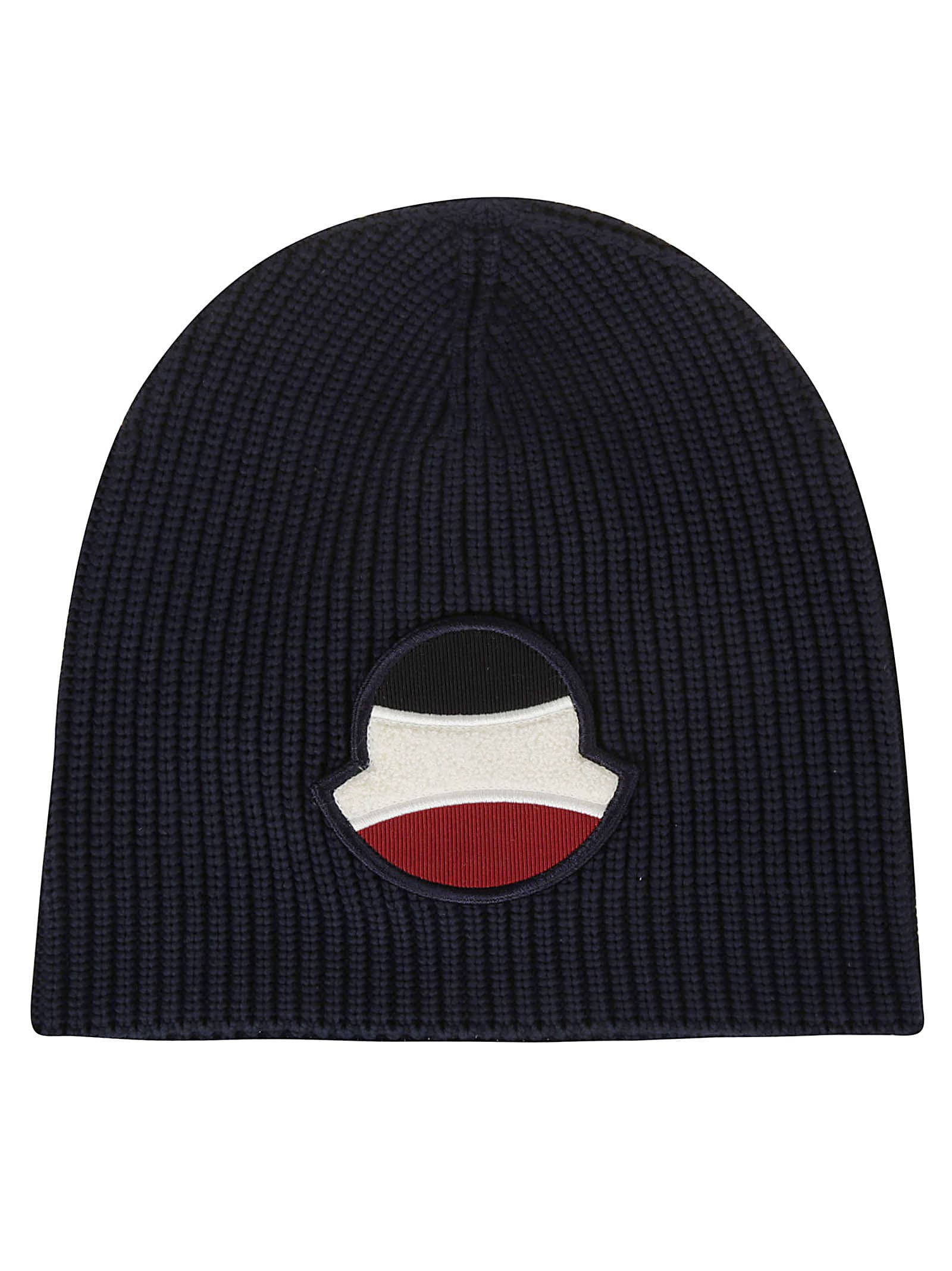 MONCLER RIBBED PATCHED BEANIE,11255274