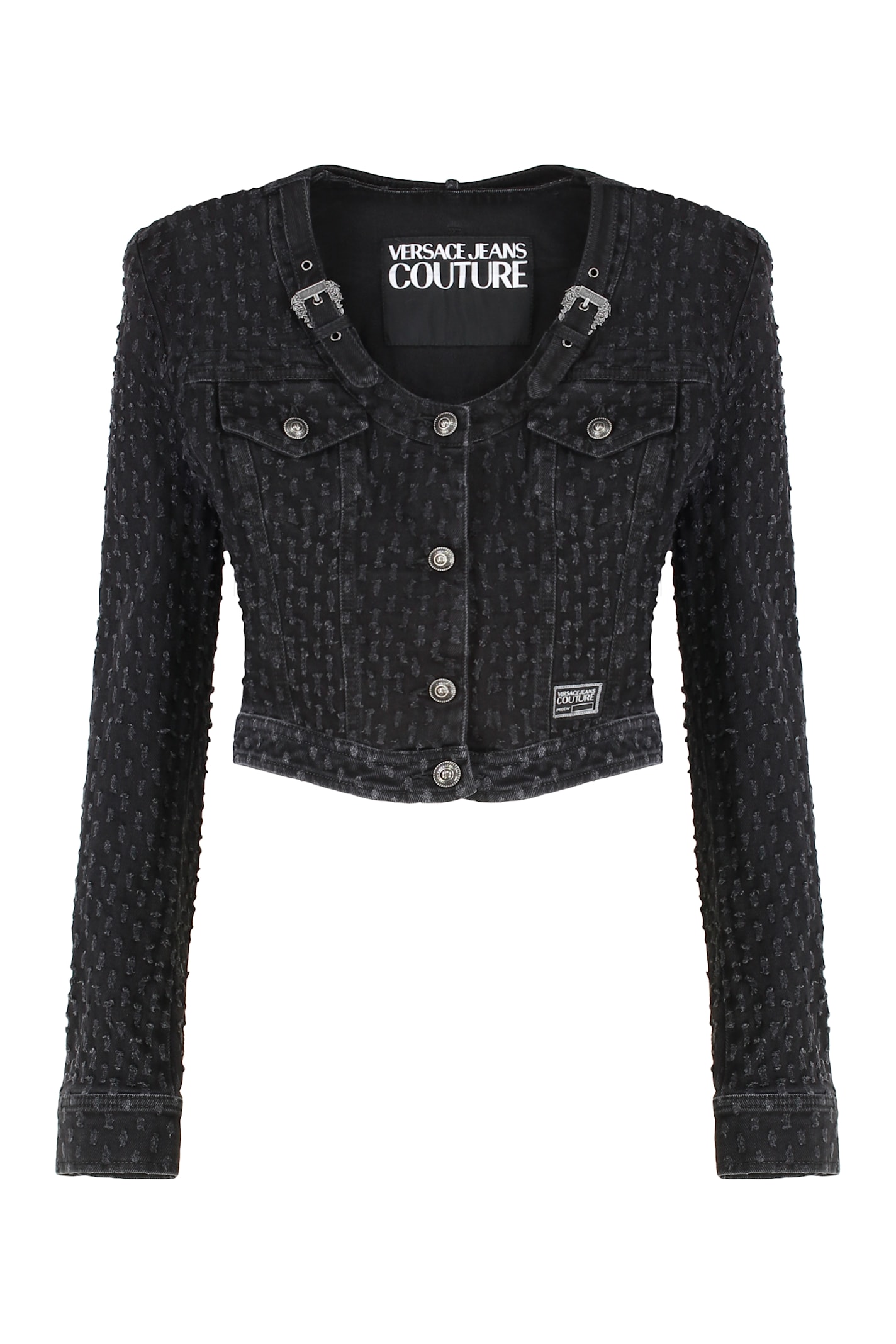 Versace Jeans Couture Denim Jacket In Black