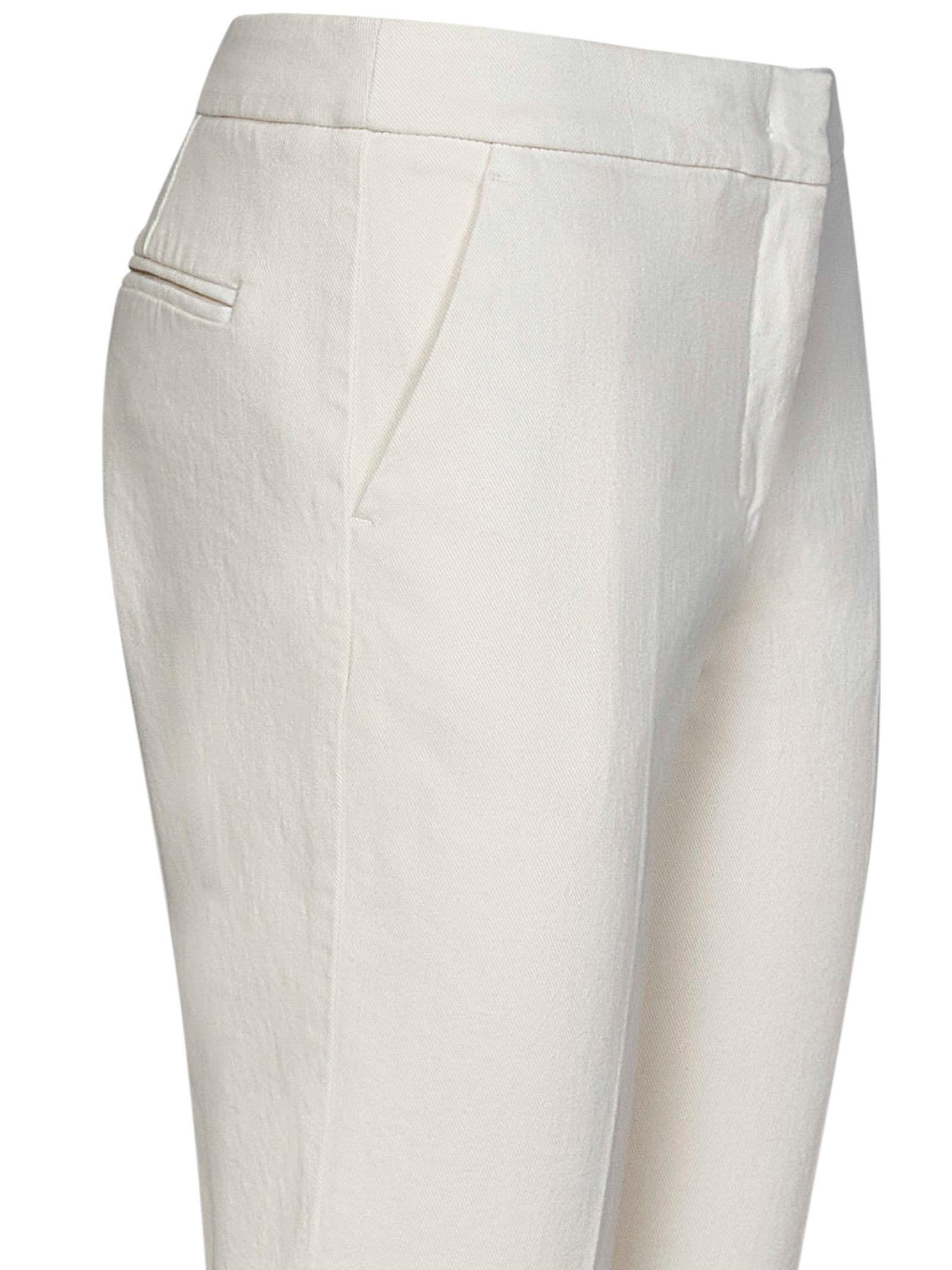 Shop Drumohr Trousers In White