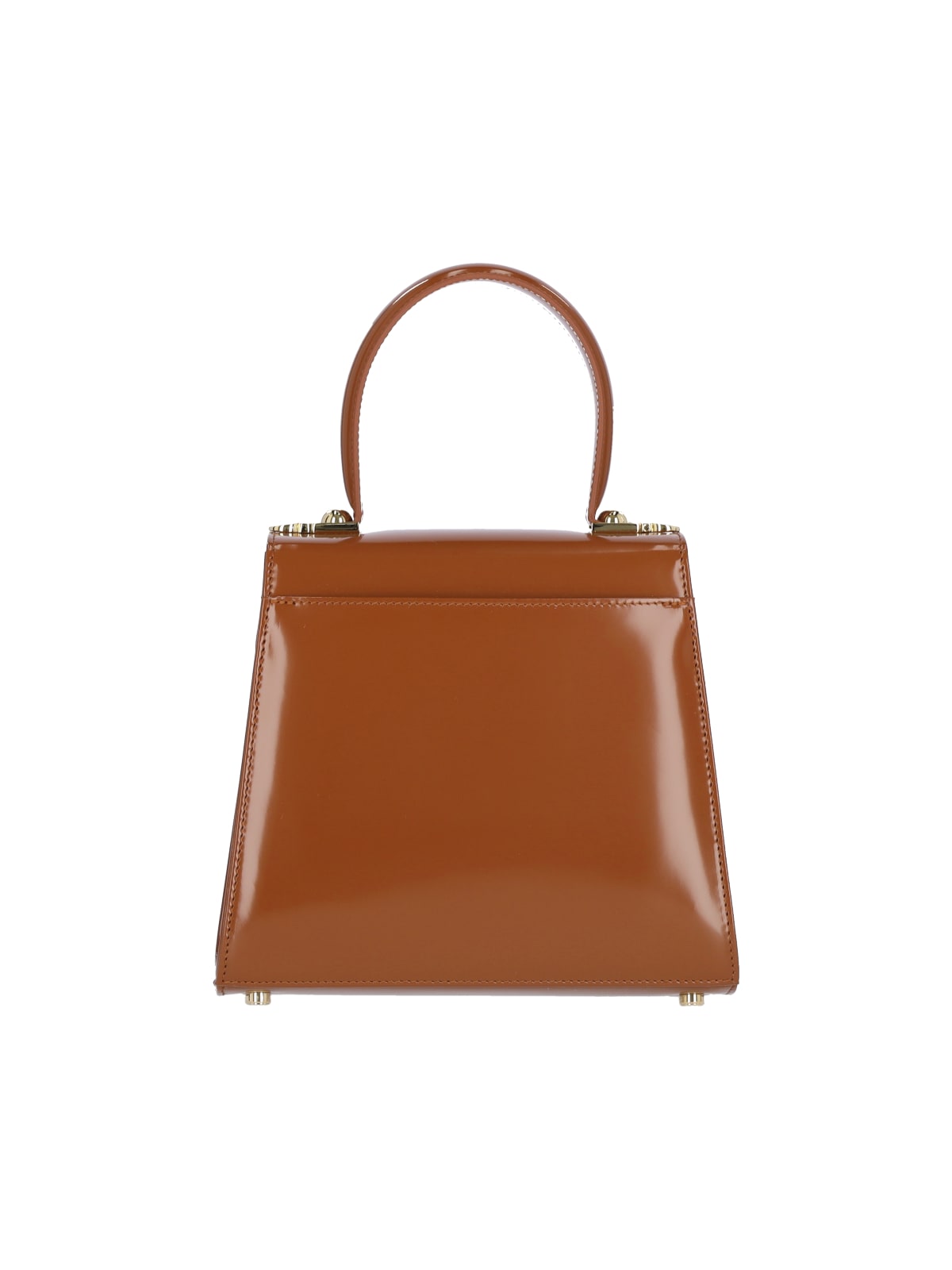 Shop Ferragamo Iconic S Handbag In Brown