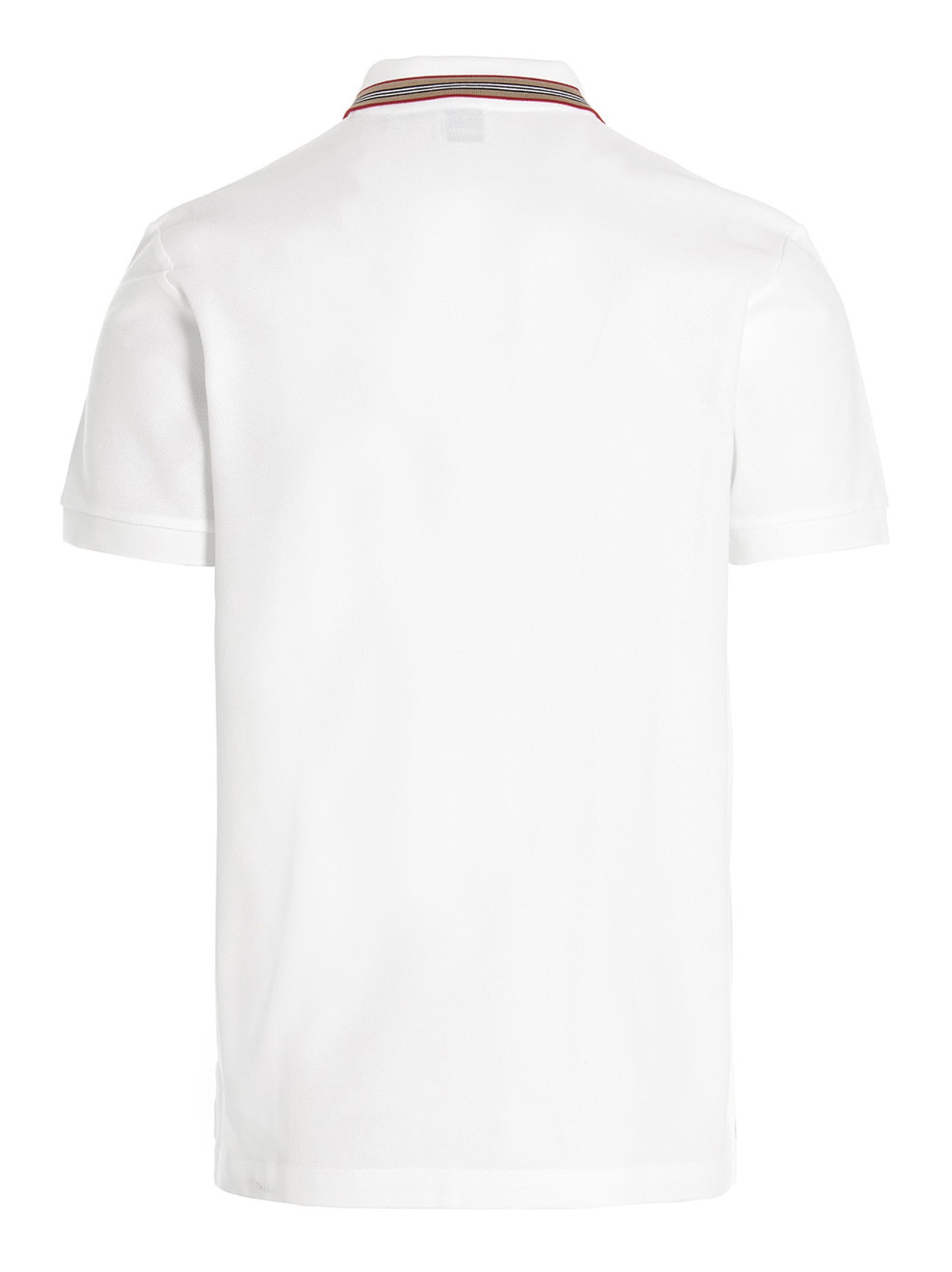 Shop Burberry Pierson Polo Shirt In White