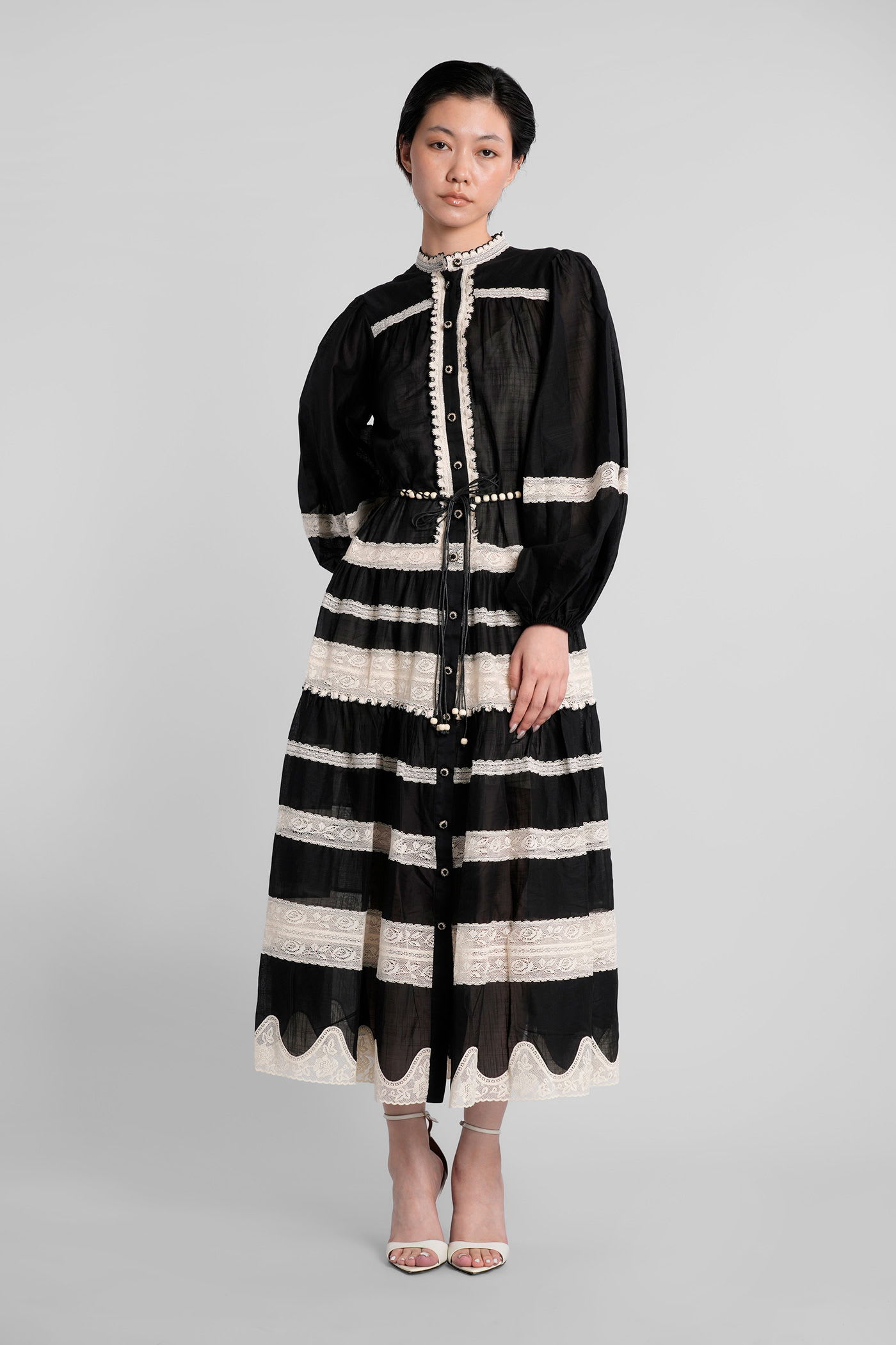 Zimmermann Rhiannon Billow Maxi Dress In Black
