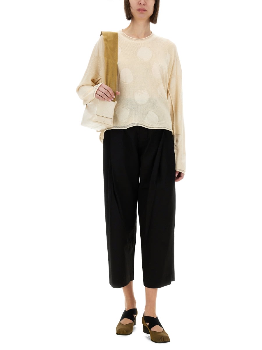 Uma Wang Shirt With Polka Dot Pattern In Ivory