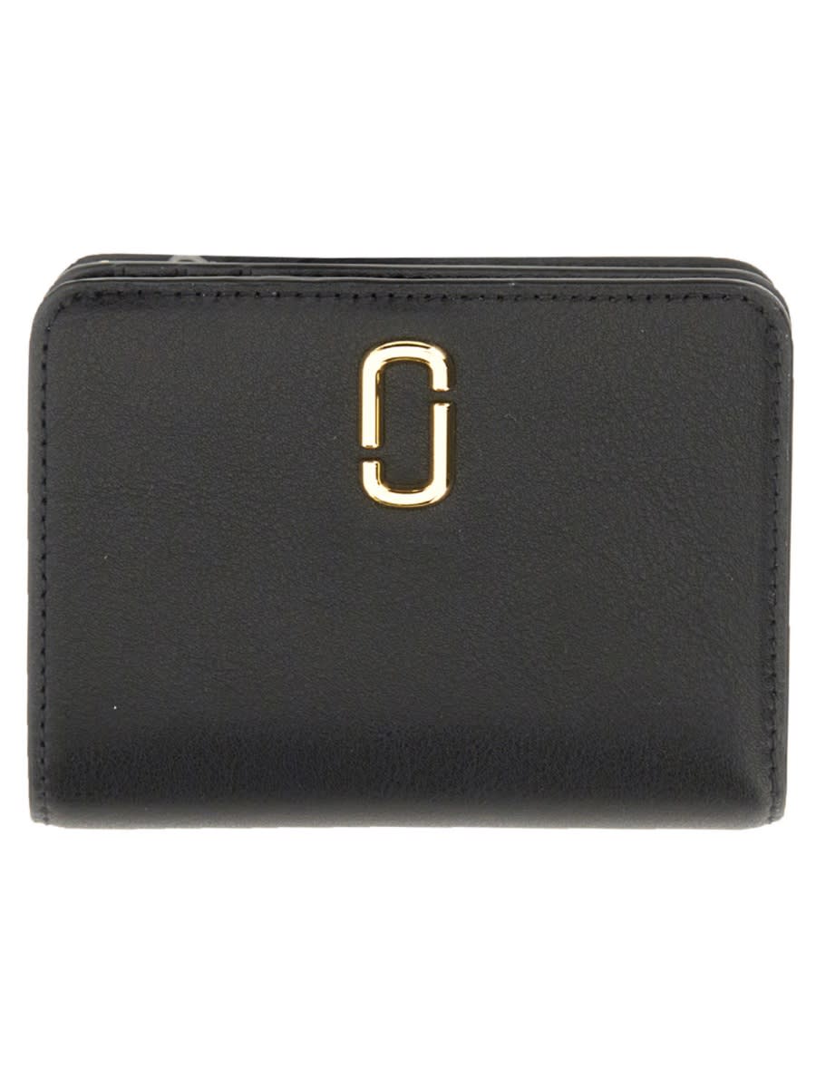 Marc Jacobs Compact Wallet The J Marc Mini In Black