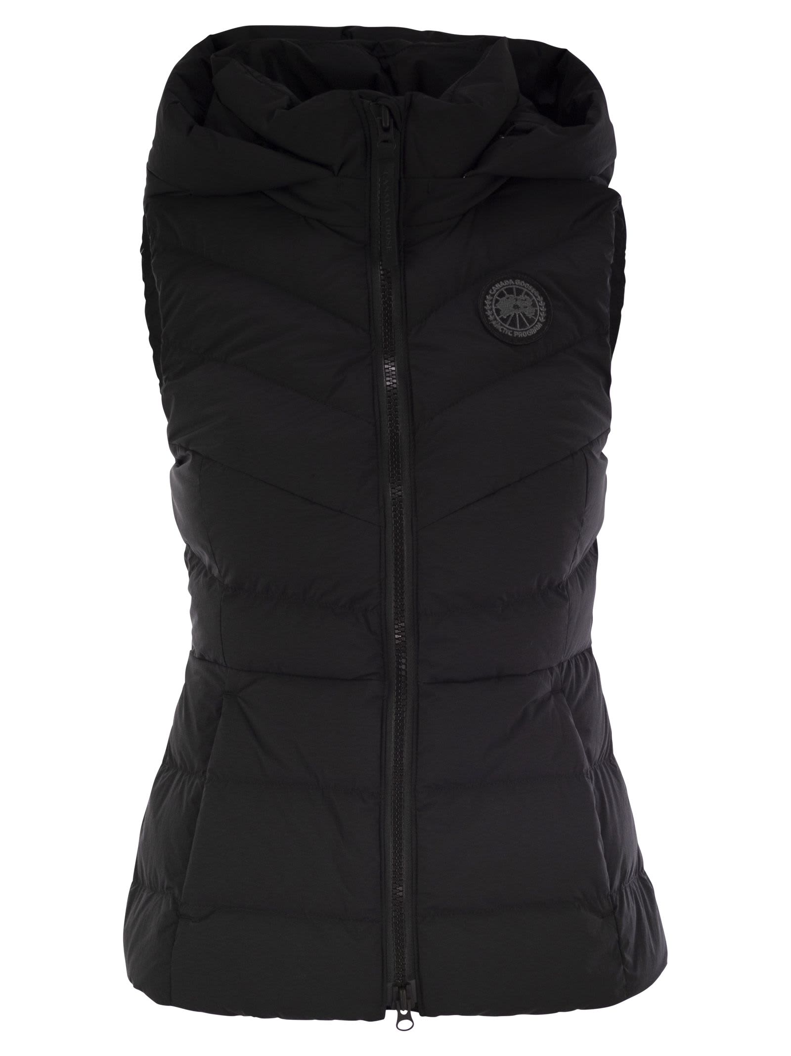 Shop Canada Goose Clair - Down Waistcoat With Black Logo