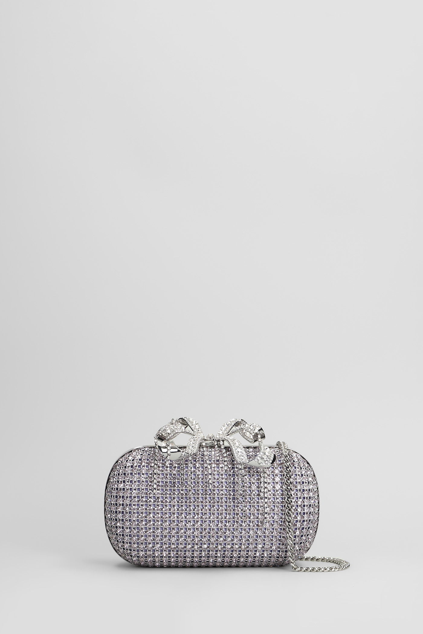 Chainmail Clutch In Lilla Crystal
