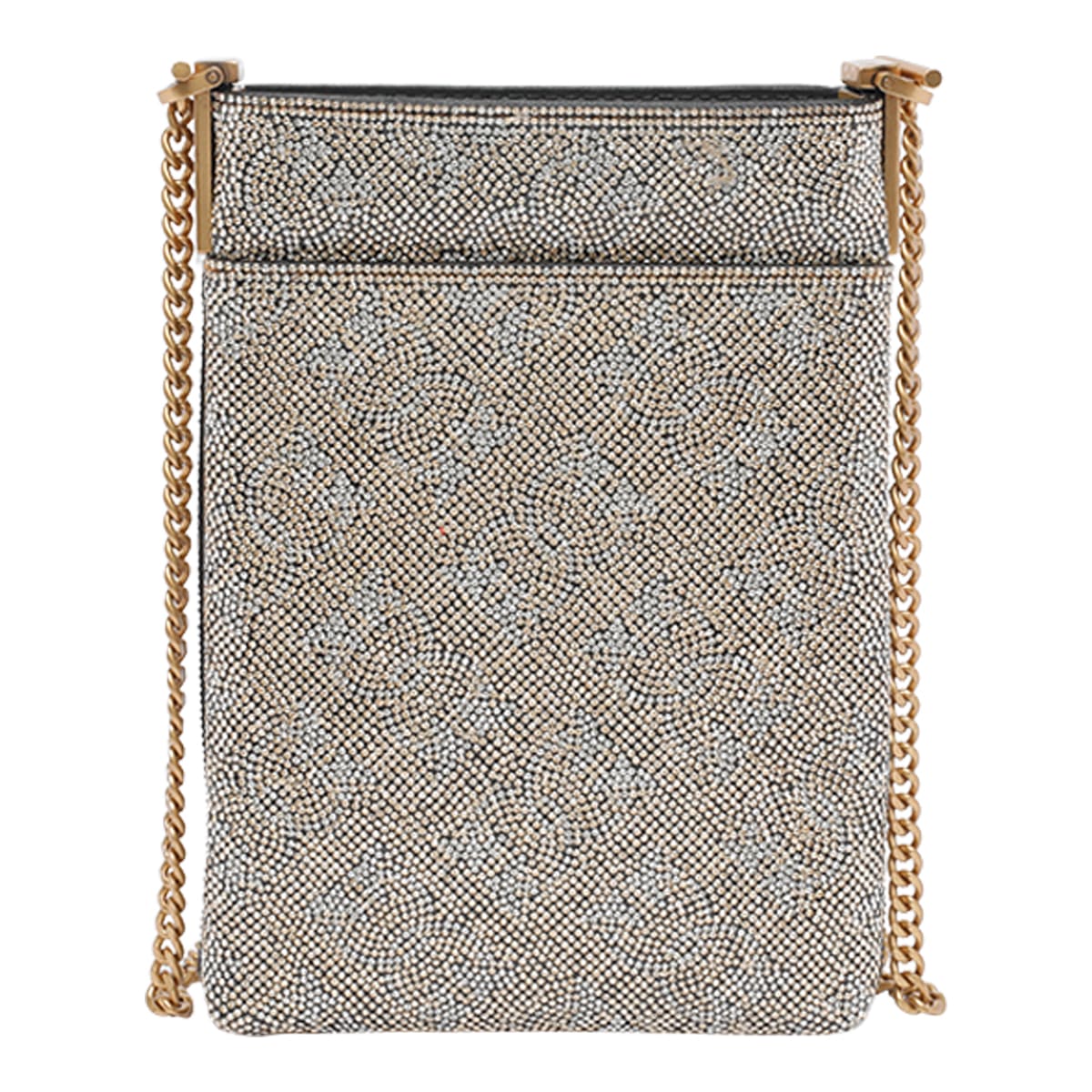 Pinko Strass Monogram Phone Cover In Transparent