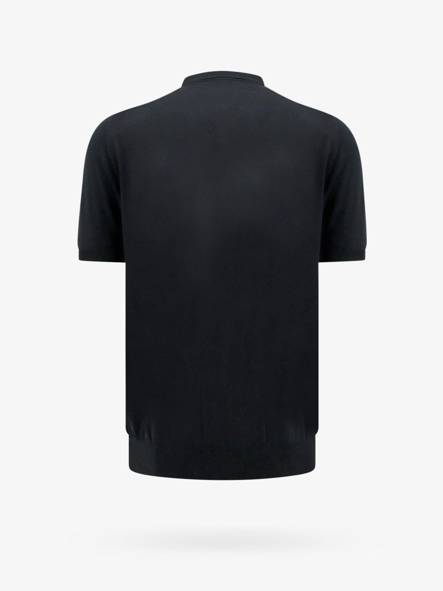 Shop Kiton Cotton Polo Shirt In Black
