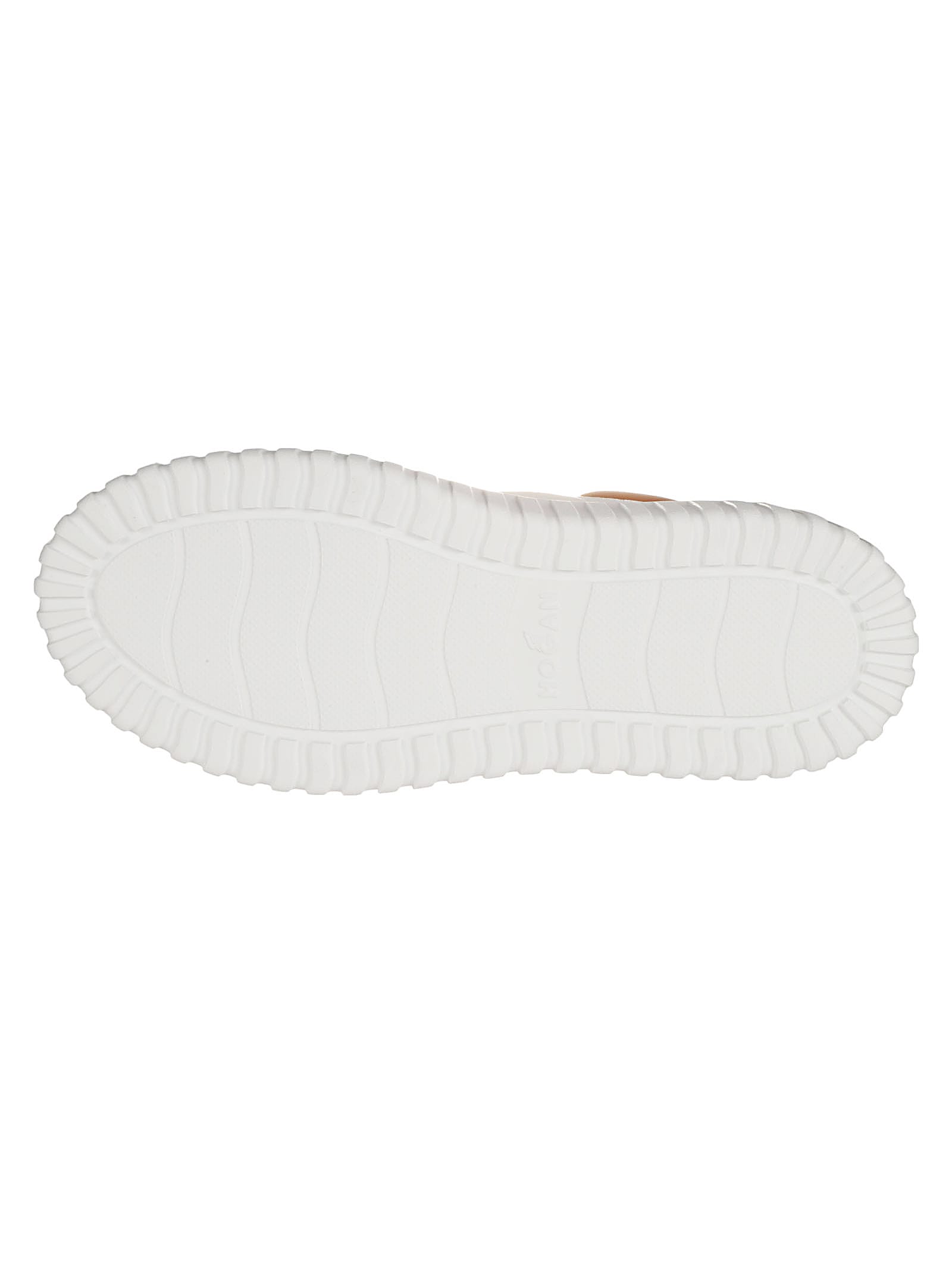 Hogan H-stripes Low-top Leather Sneakers In White