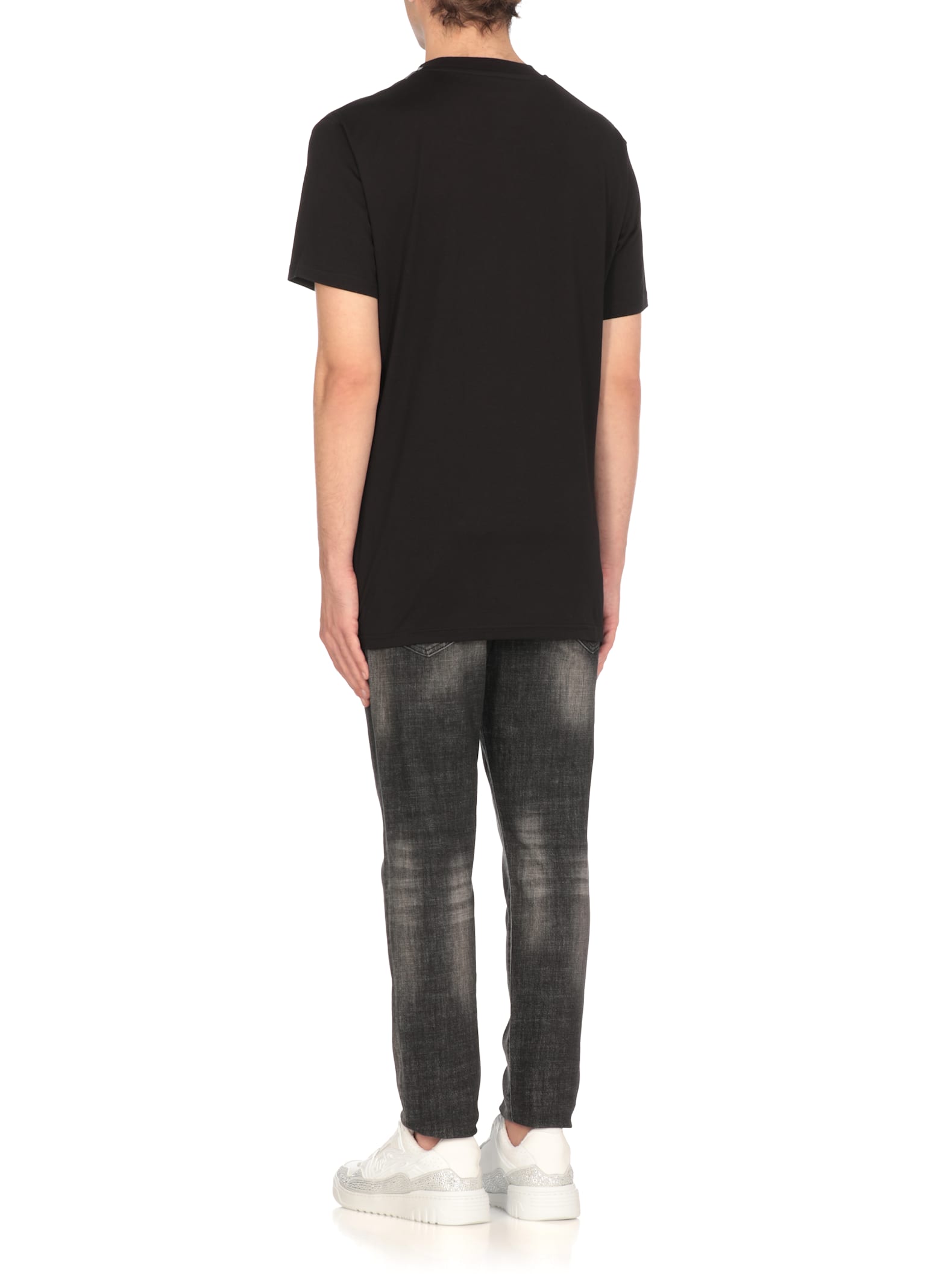 Philipp Plein Black Ss Hexagon T-shirt