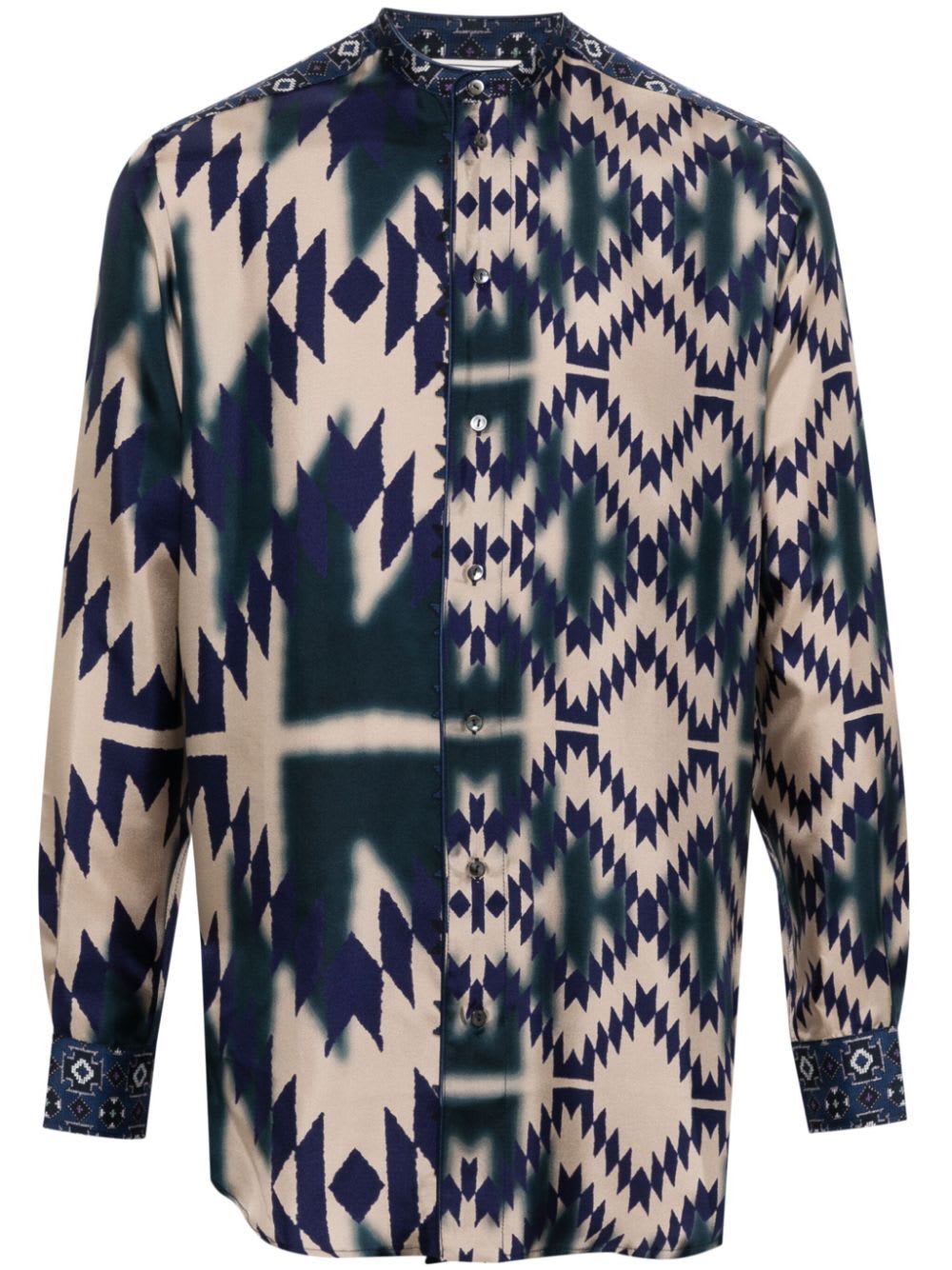 Shop Pierre-louis Mascia Aloe S Longsleeves Shirt In Multi