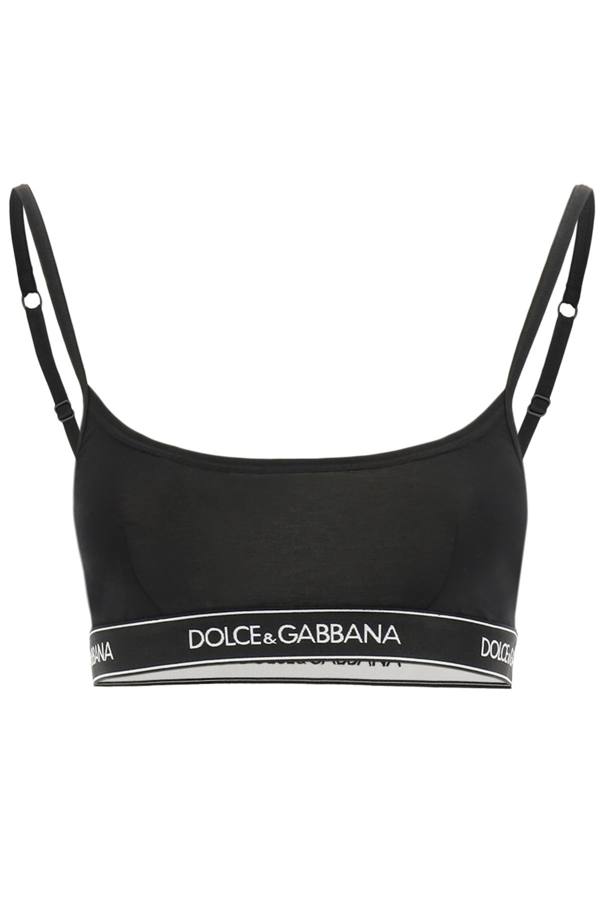 DOLCE & GABBANA BRASSIERE WITH LOGO BAND,O1B29T FUGJT N0000