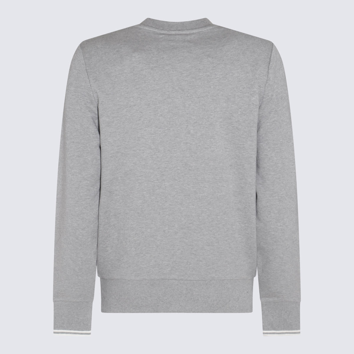 Shop Fred Perry Grey Cotton Blend Sweatshirt