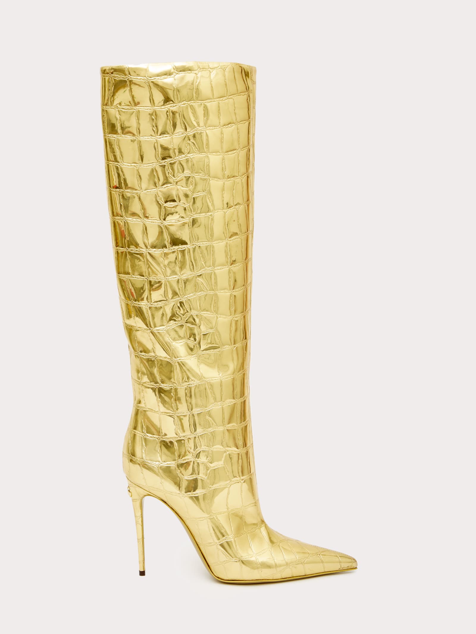 Dolce & Gabbana Croc-effect Lollo Boots