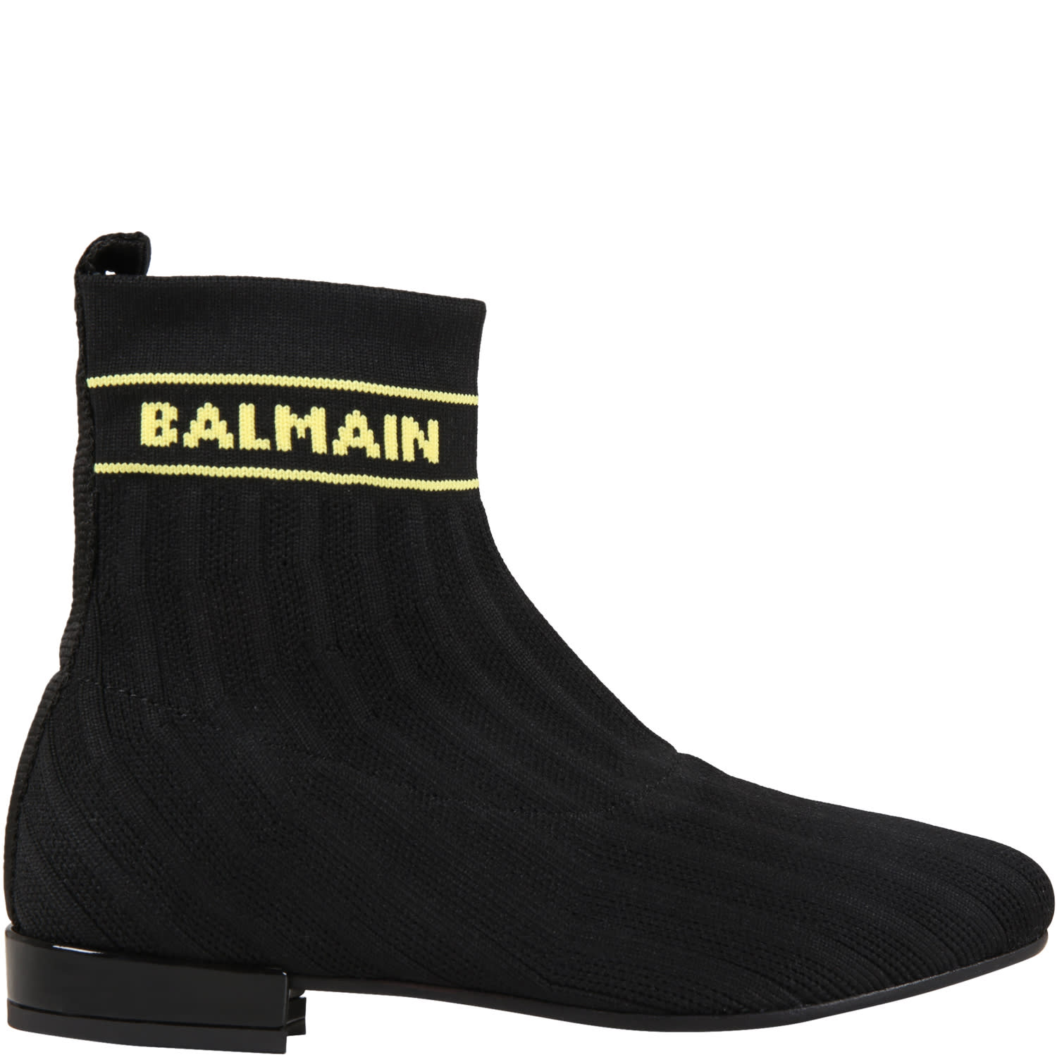 Buy Balmain Black Boots For Girl online, shop Balmain shoes with free shipping