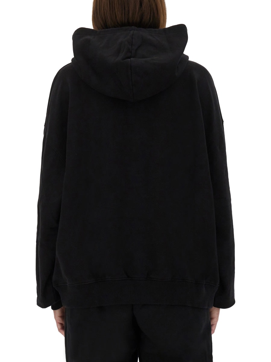 Rotate Birger Christensen Hooded Sweatshirt With In Black