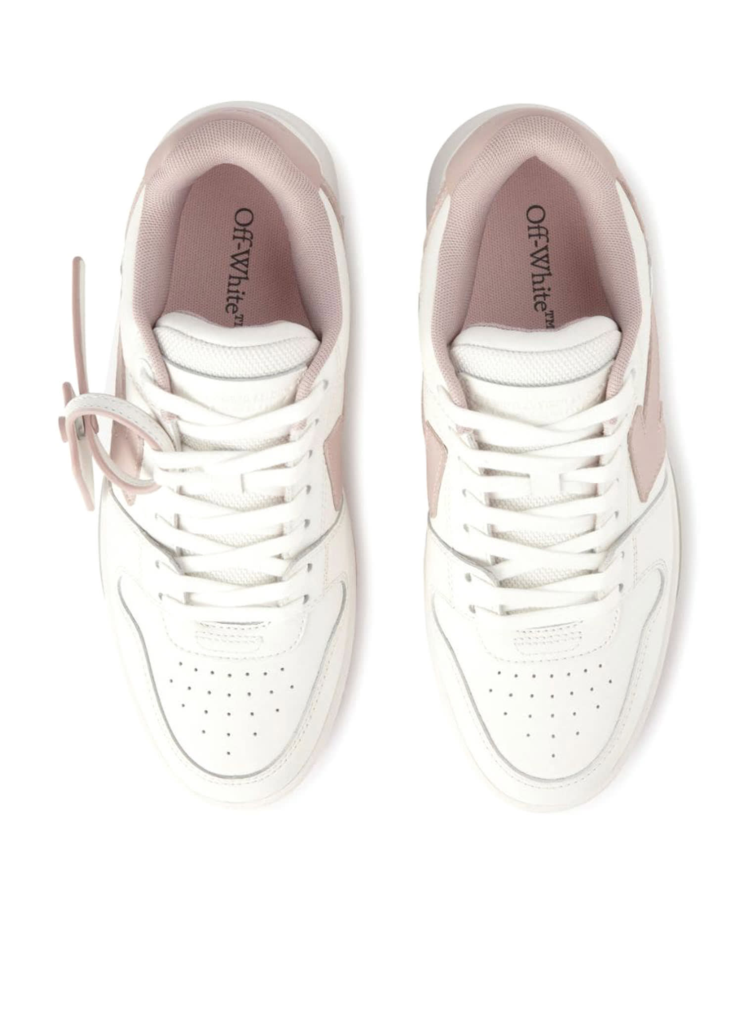 Shop Off-white Out Of Office Sneakers In White Pink