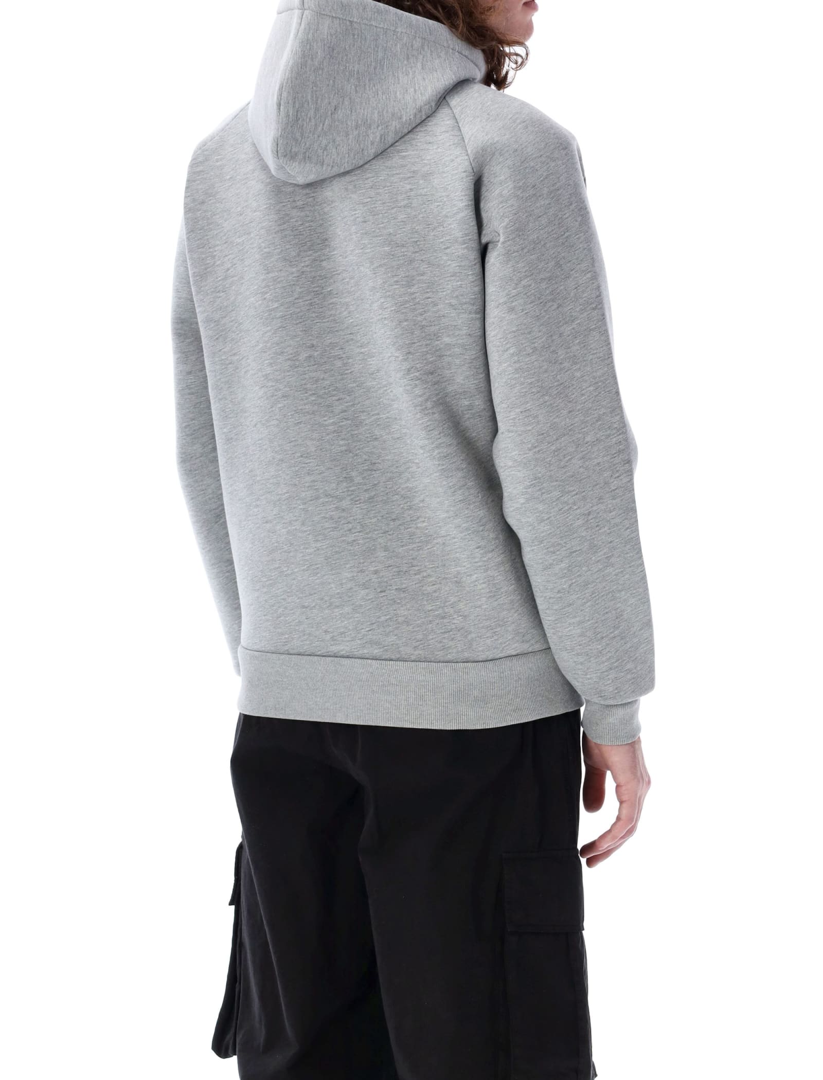 Carhartt Car-lux Logo-patch Jacket In Grey Mel