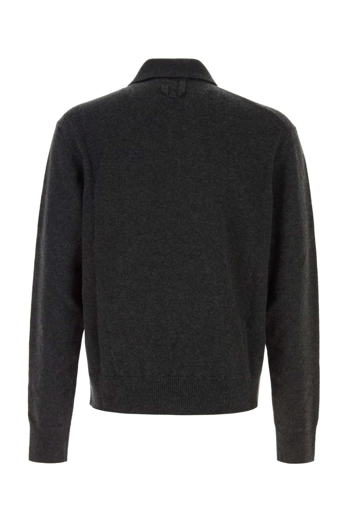 Jacquemus Grey Cardigan With Asymmetrical Design In Wool Man In Gray
