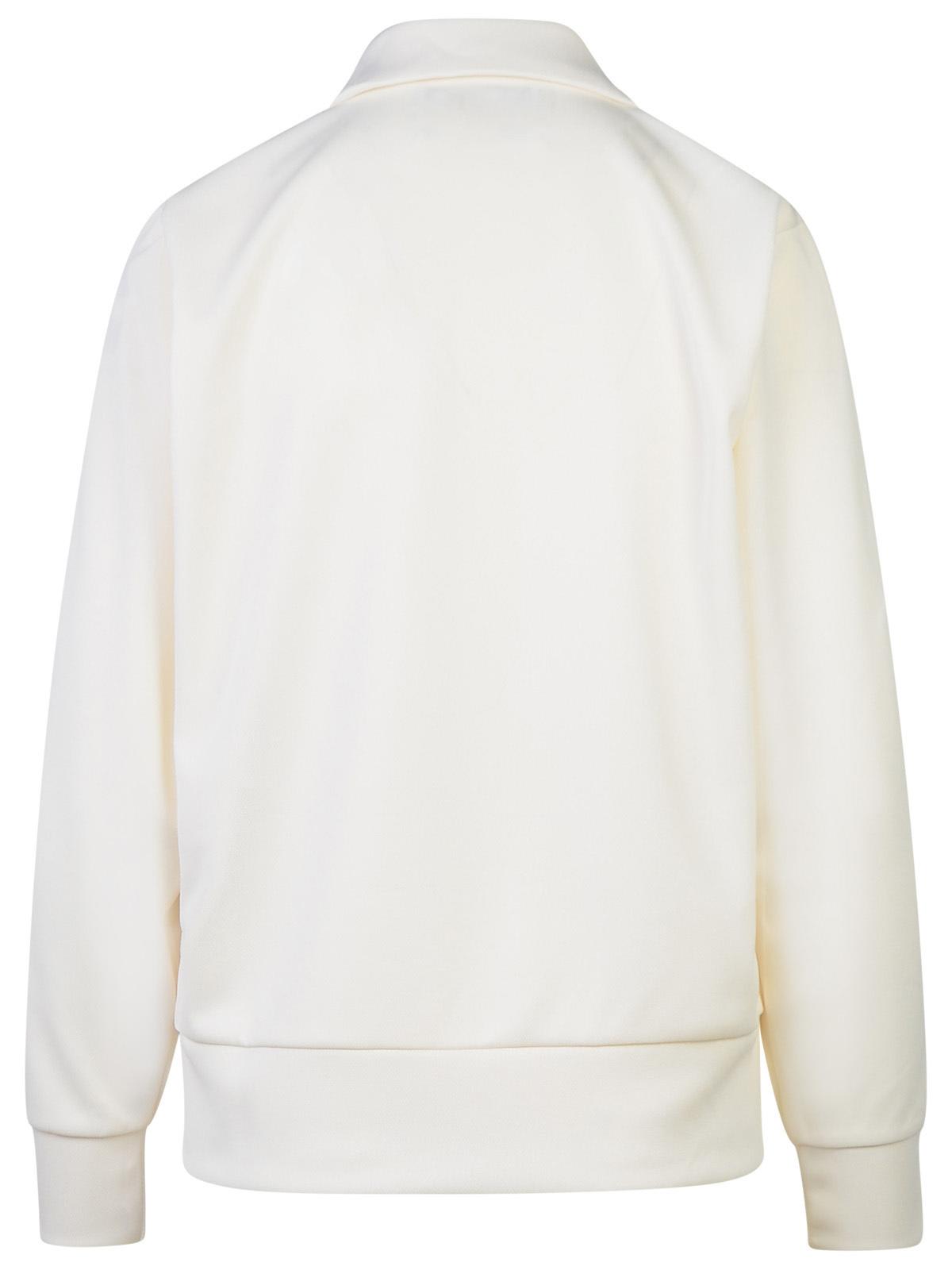 Shop Golden Goose White Polyester Denise Sweatshirt In Ivory