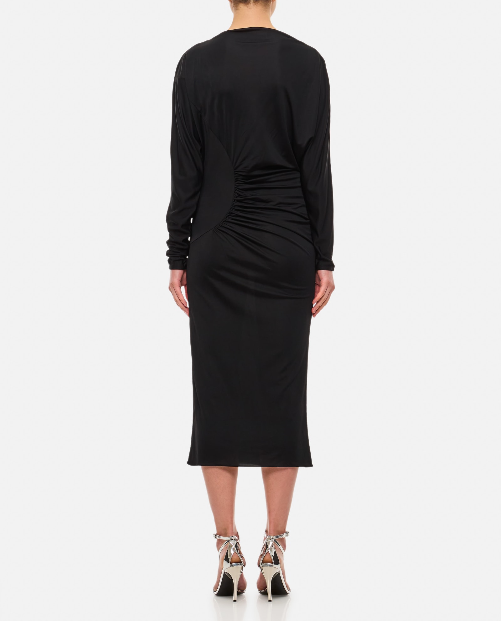 Shop Khaite Oron Dress In Black