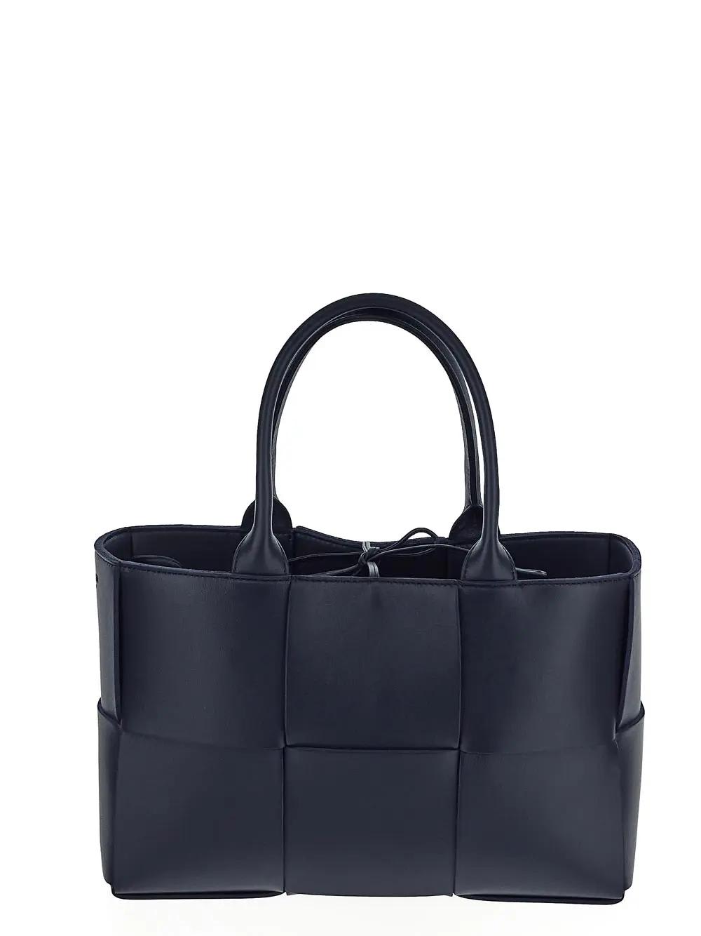 Shop Bottega Veneta Small Arco Tote Bag In Blue