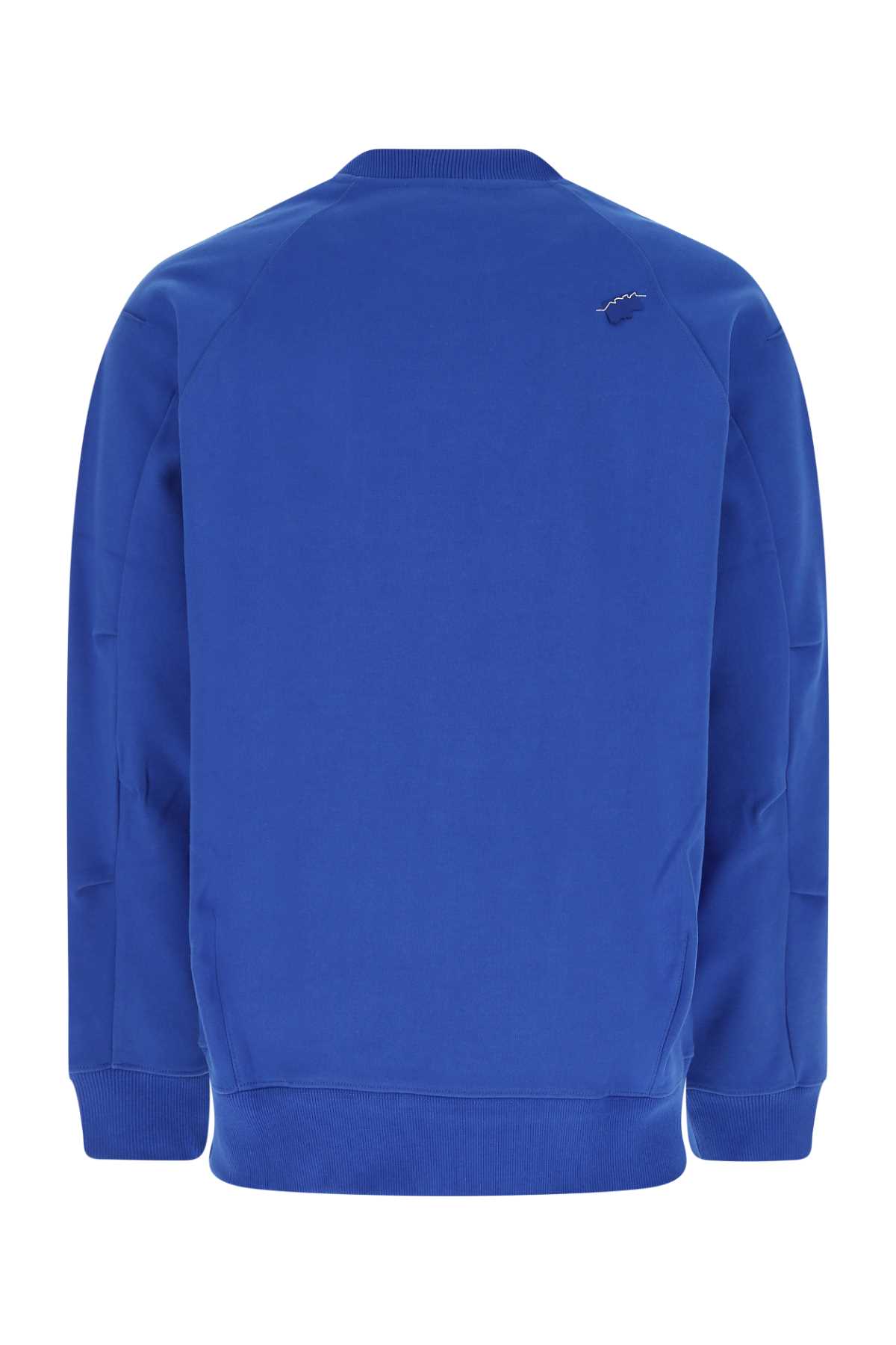 Shop Ader Error Electric Blue Cotton Blend Sweatshirt