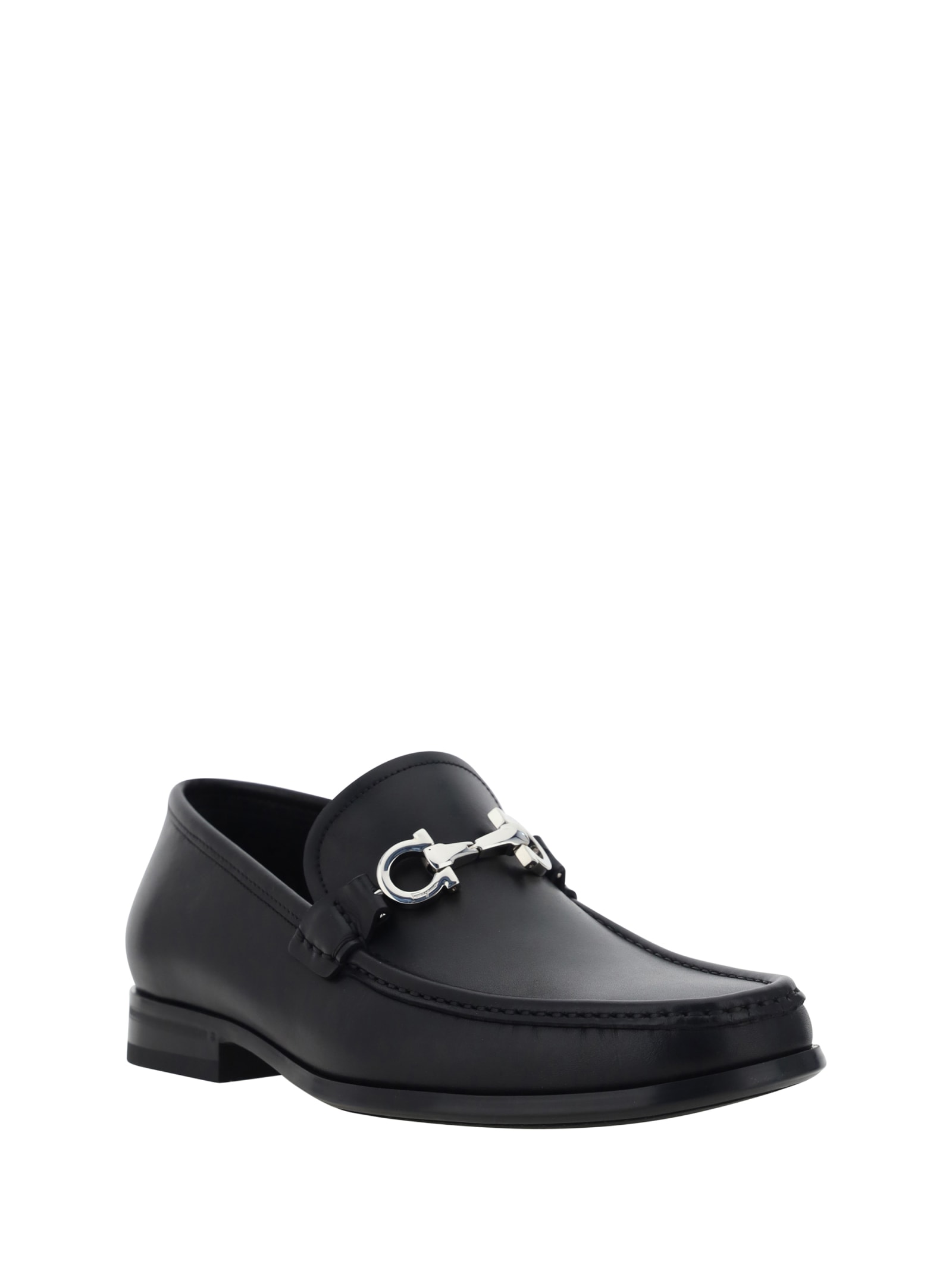Shop Ferragamo Chris Loafers In Black