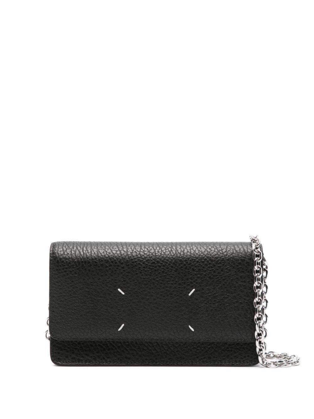 Shop Maison Margiela Wallet On Chain Medium In Black.