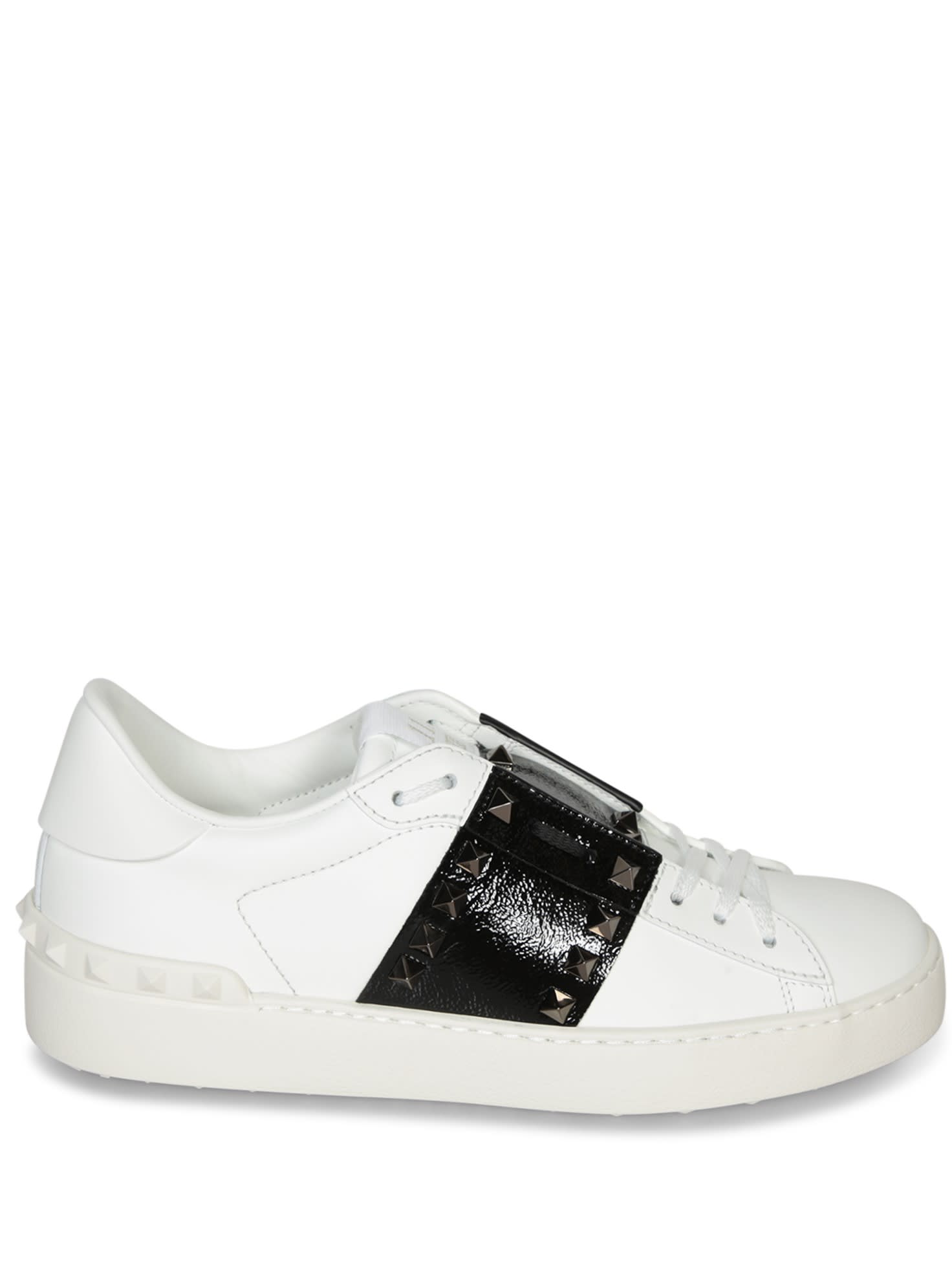 Rockstud Black And White Sneakers