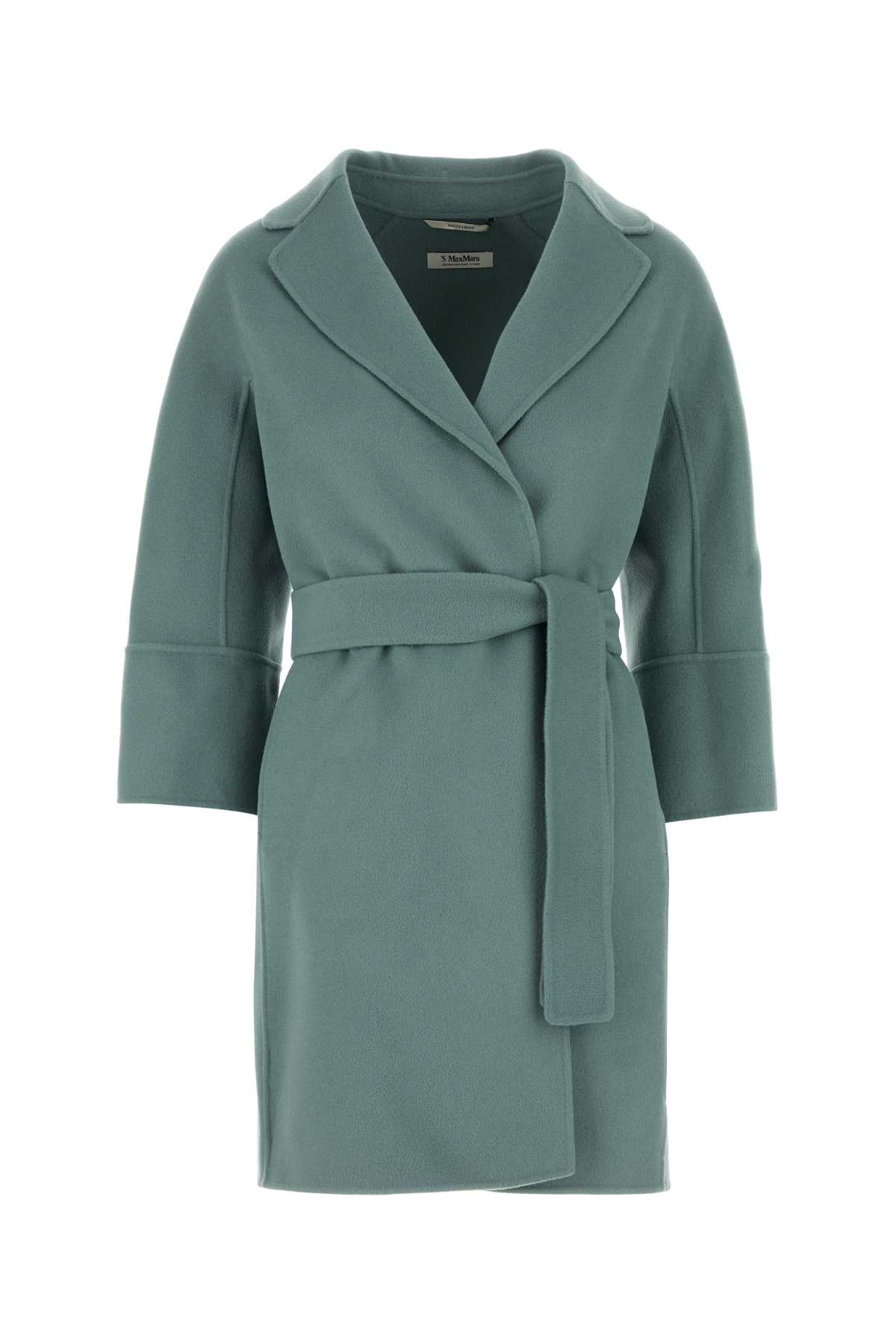 's Max Mara Light Blue Wool Arona Coat In Blue
