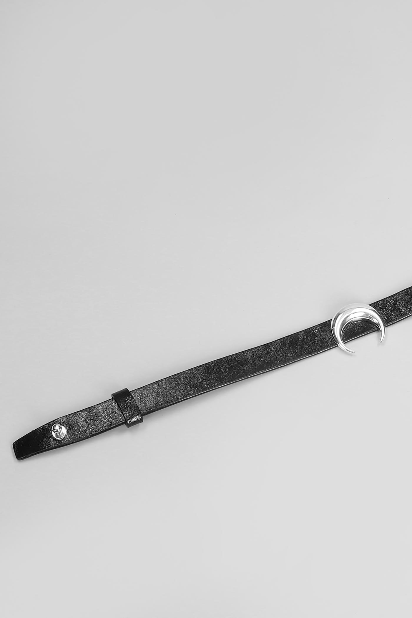 Marine Serre In Black Leather In Black