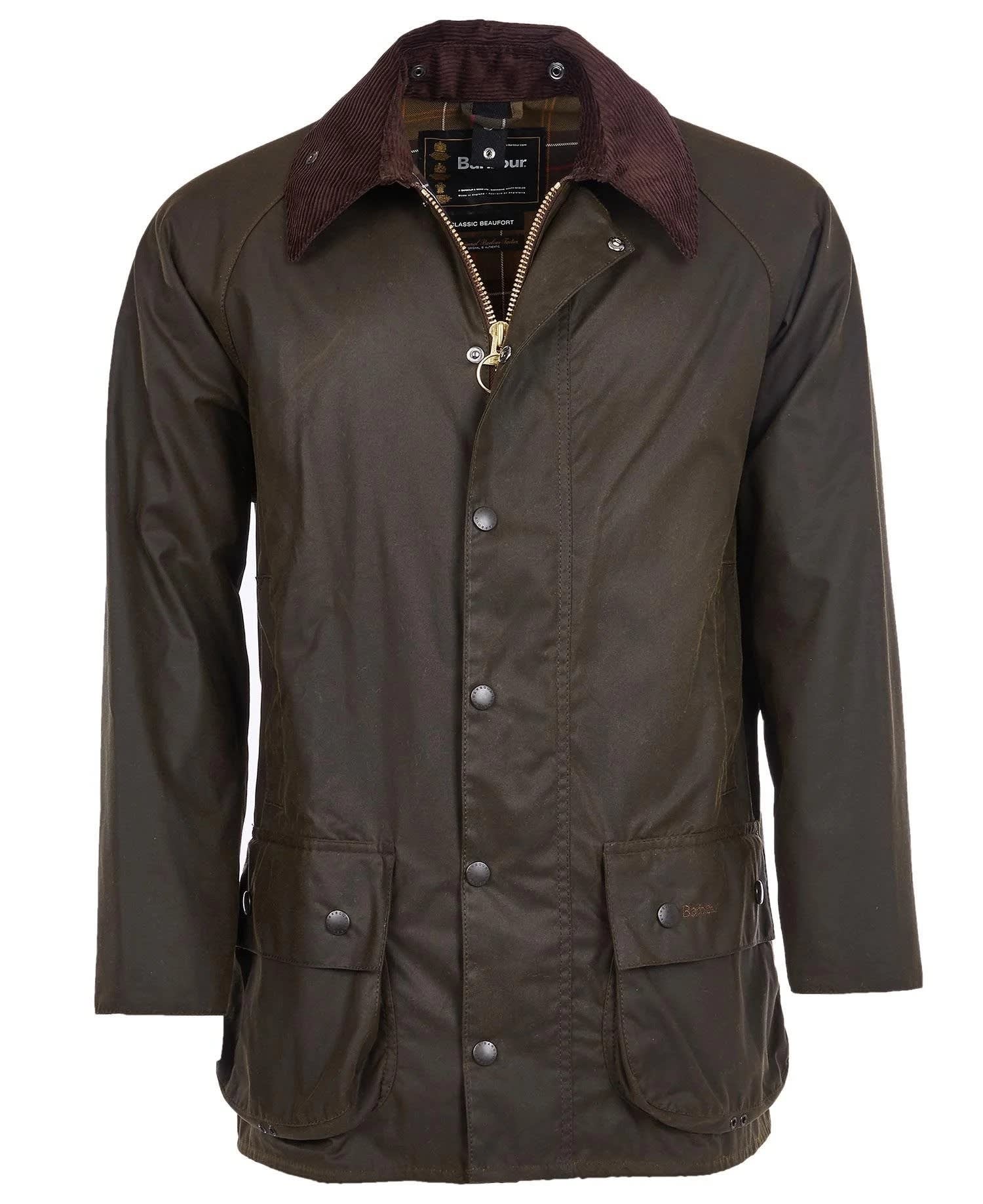 Barbour Classic Beaufort Wax Olive Green Jacket