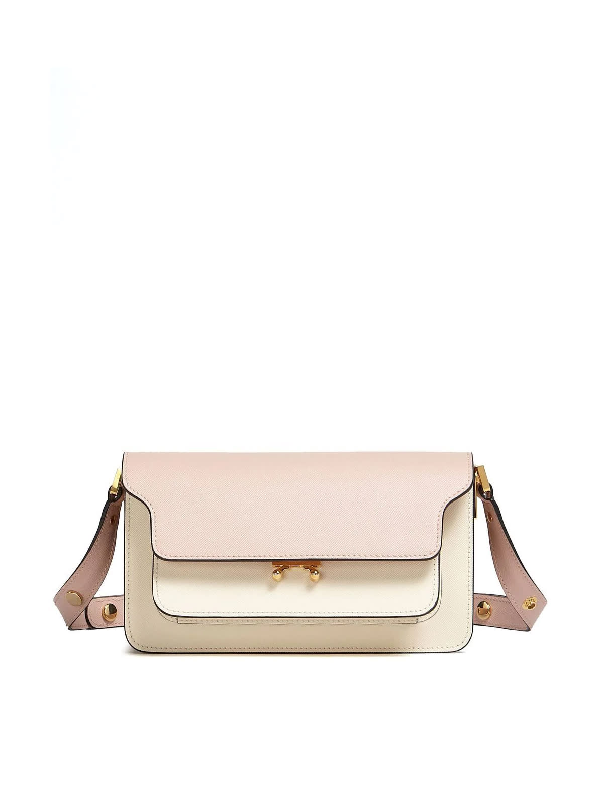 Marni Trunk Bag Ew Crossbody Bag In M Camellia Talc Natural