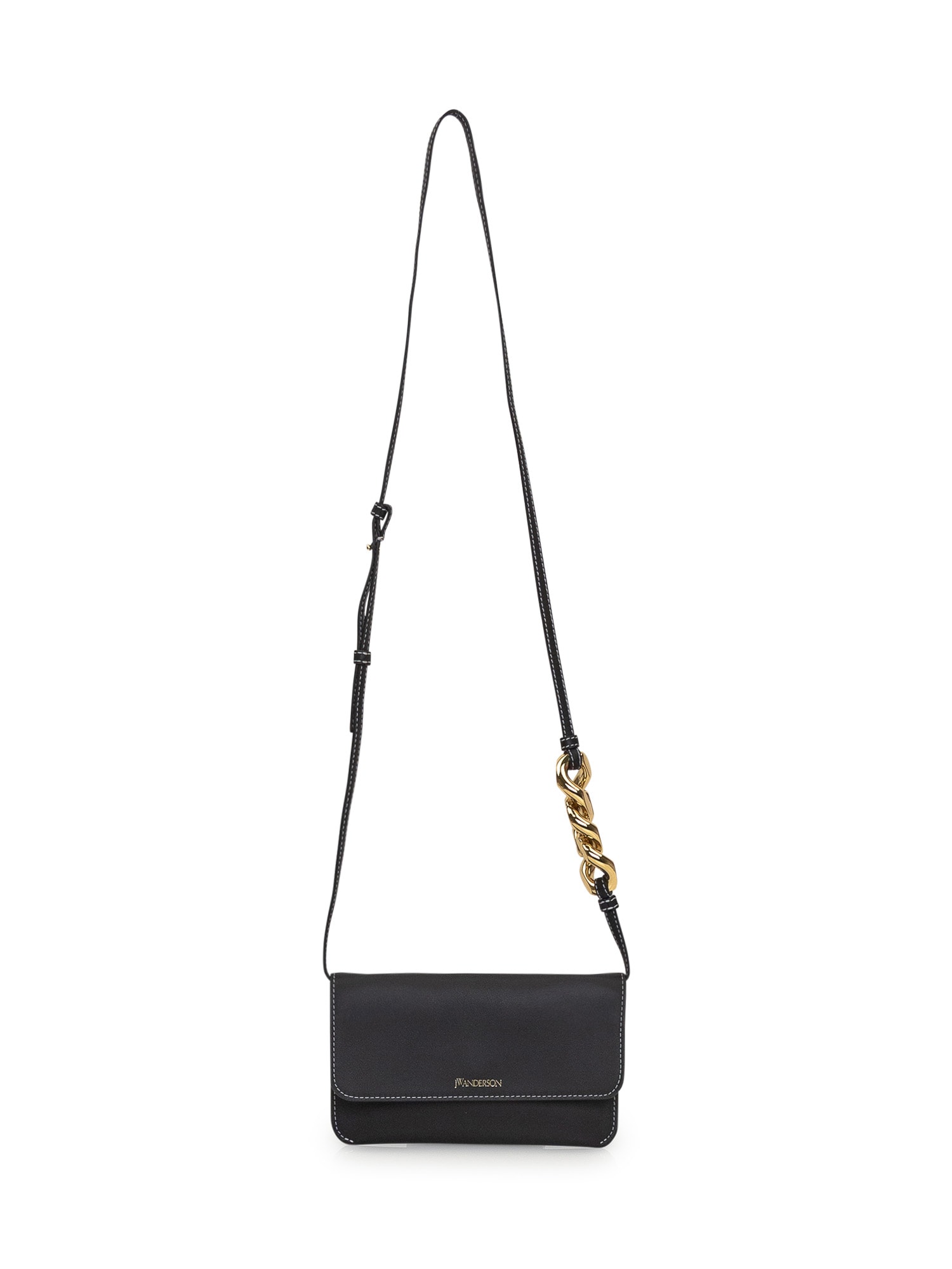 Shop Jw Anderson Chain Phone Clutch Bag In Black