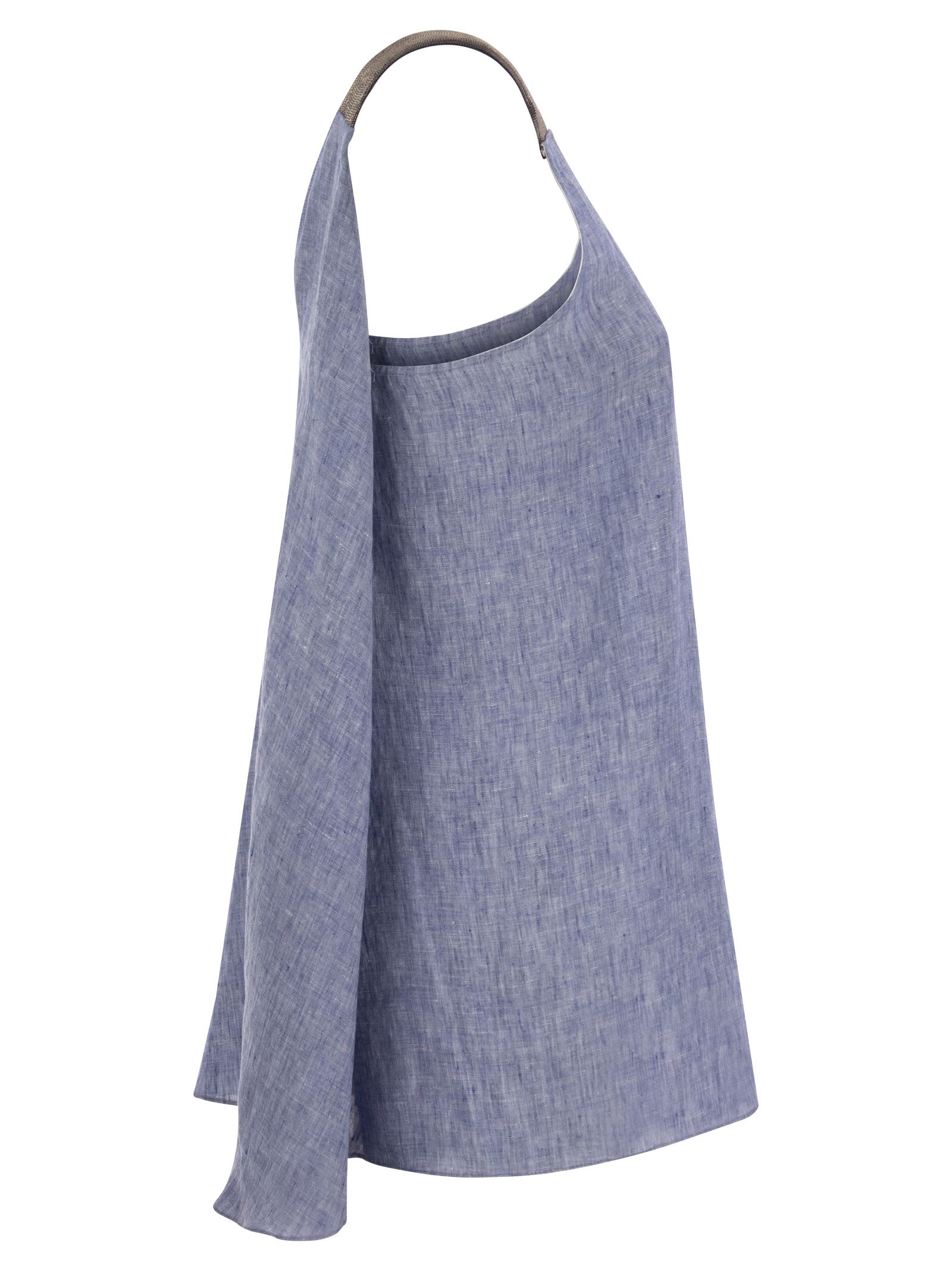 Shop Fabiana Filippi Linen Canvas Top